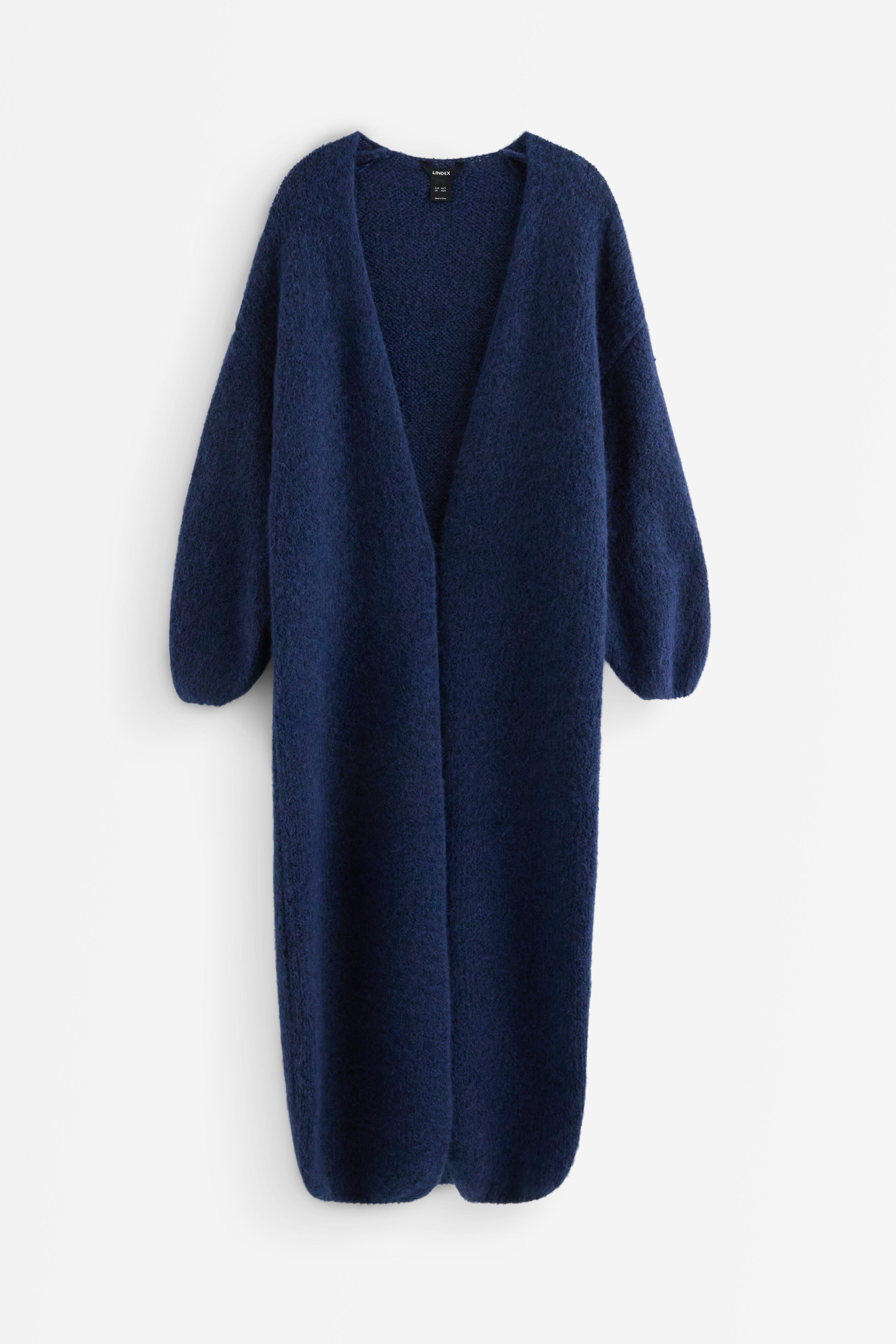 Maxi cardigan - Dame - Blå