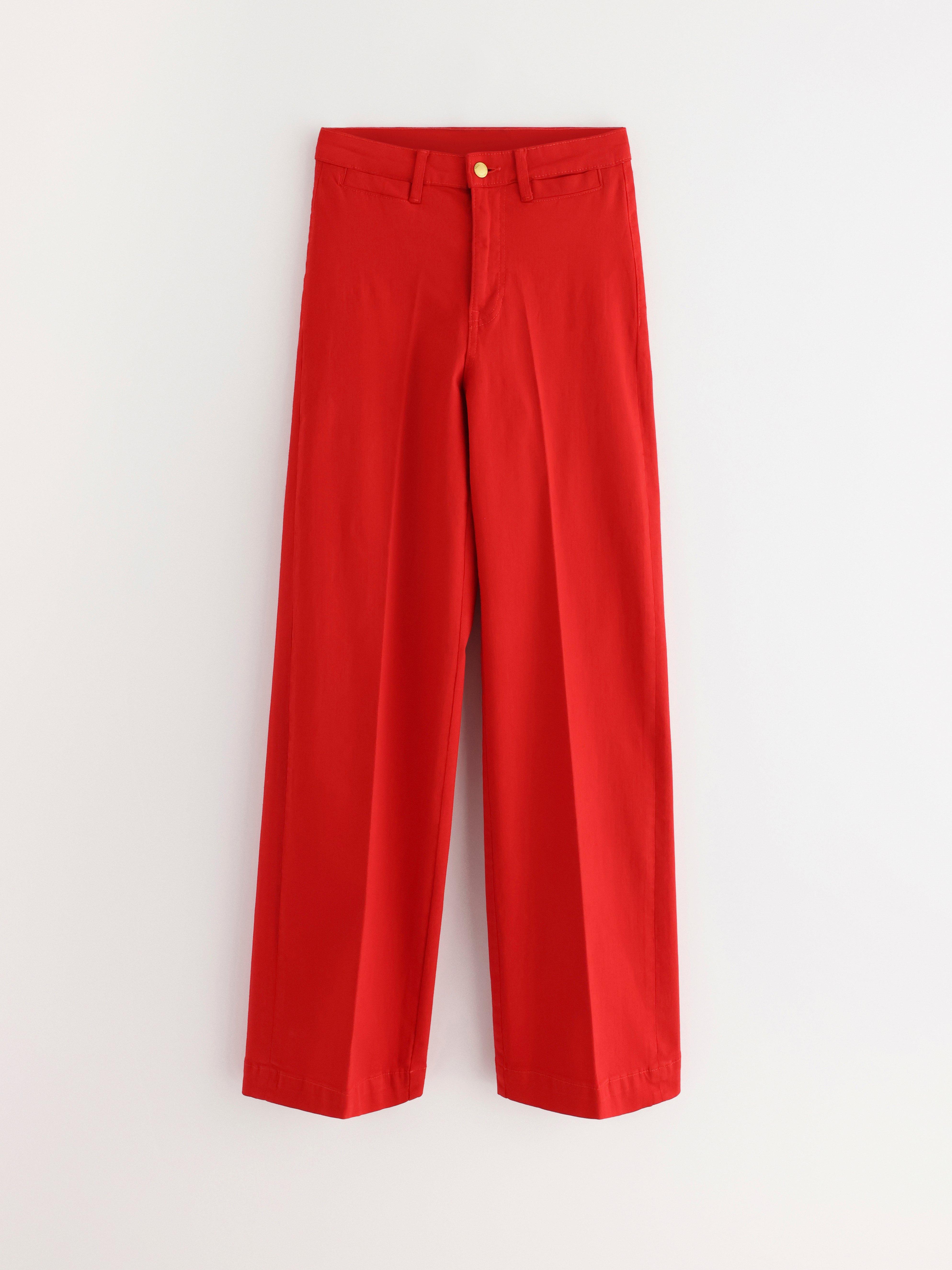 Trousers - Womens Wear - Red