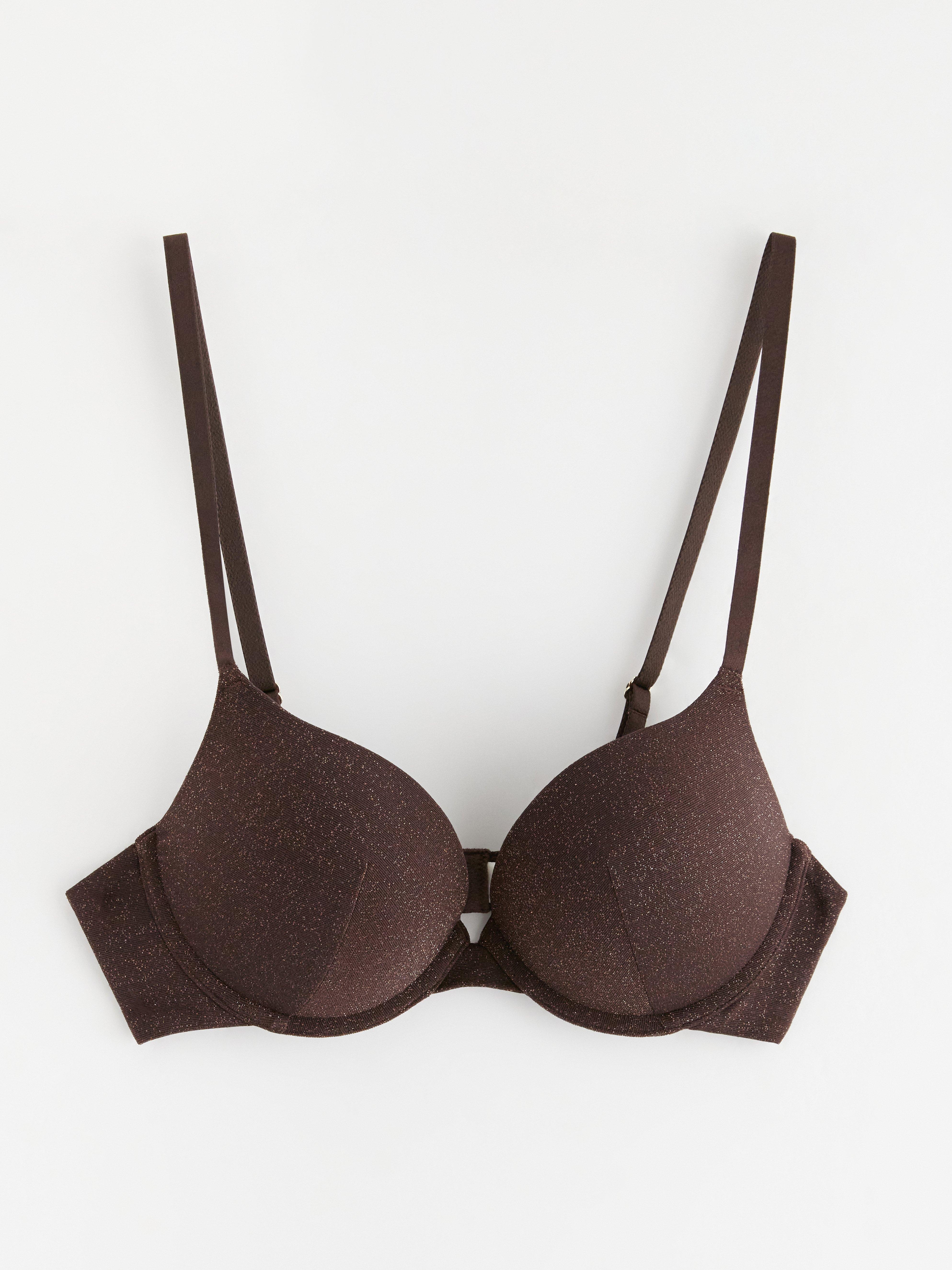 Push Up Bra - Lingerie - Brown