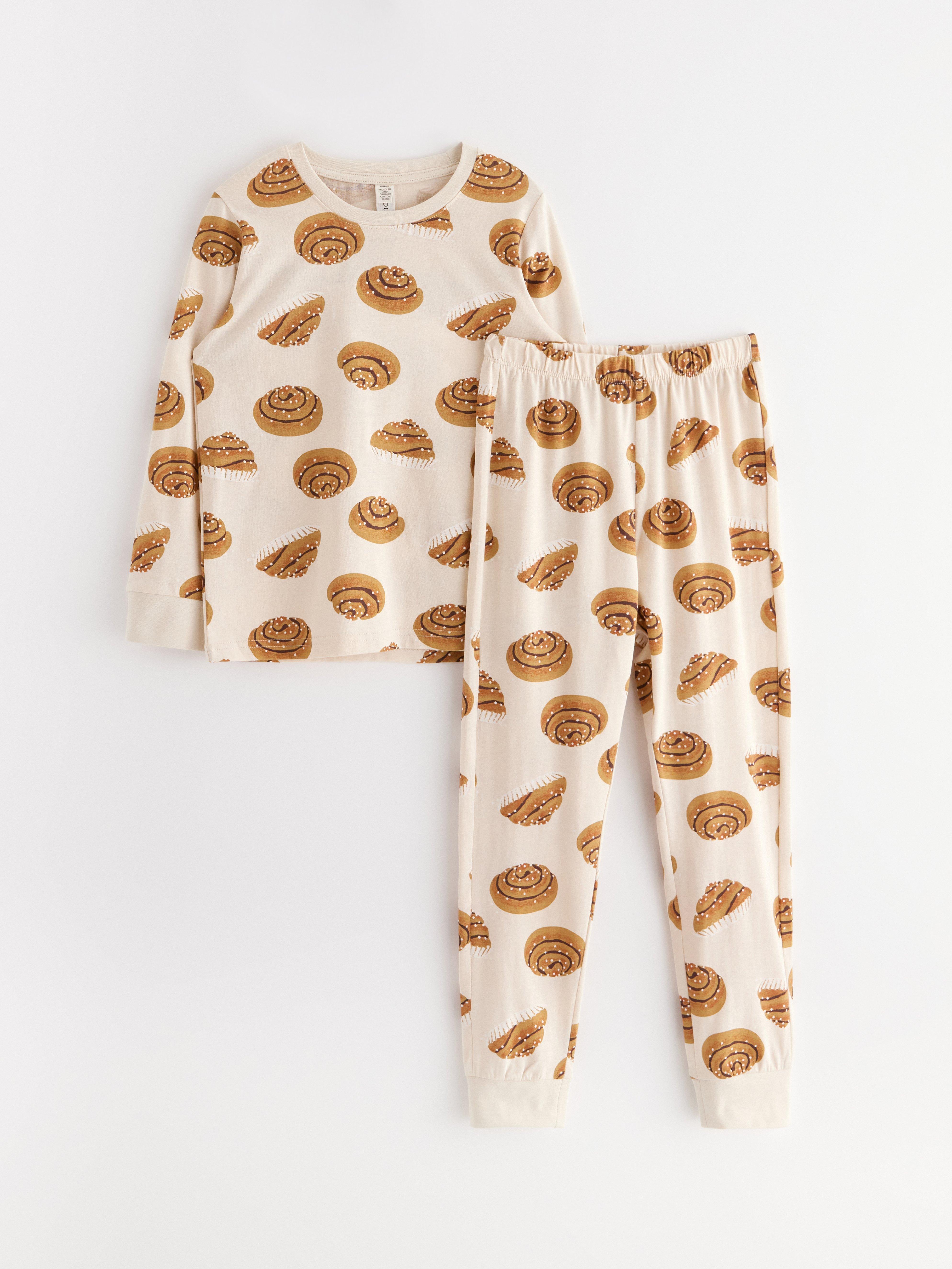 Pyjamassett - Barn - Beige