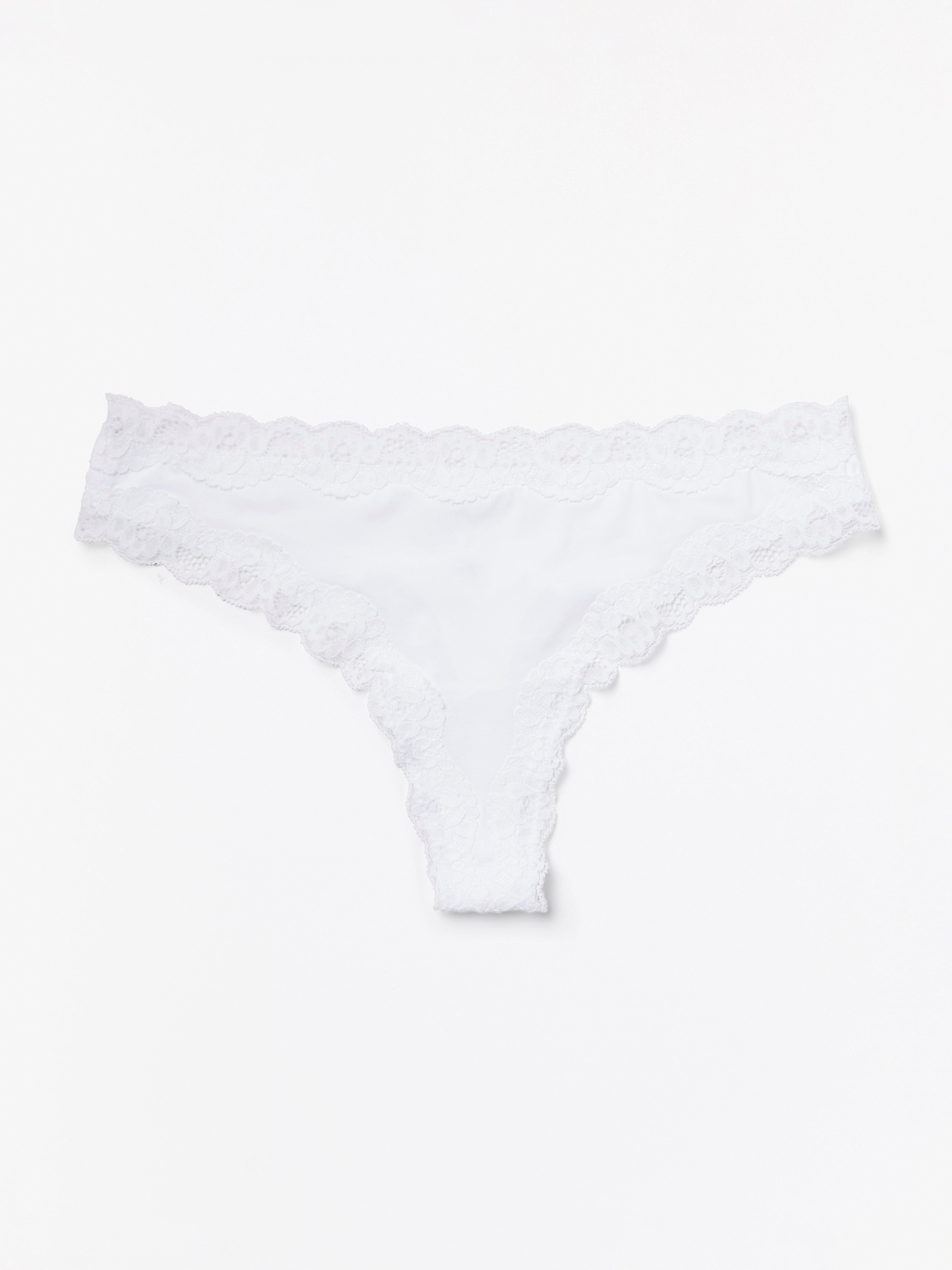 Thong Low - Lingerie - White