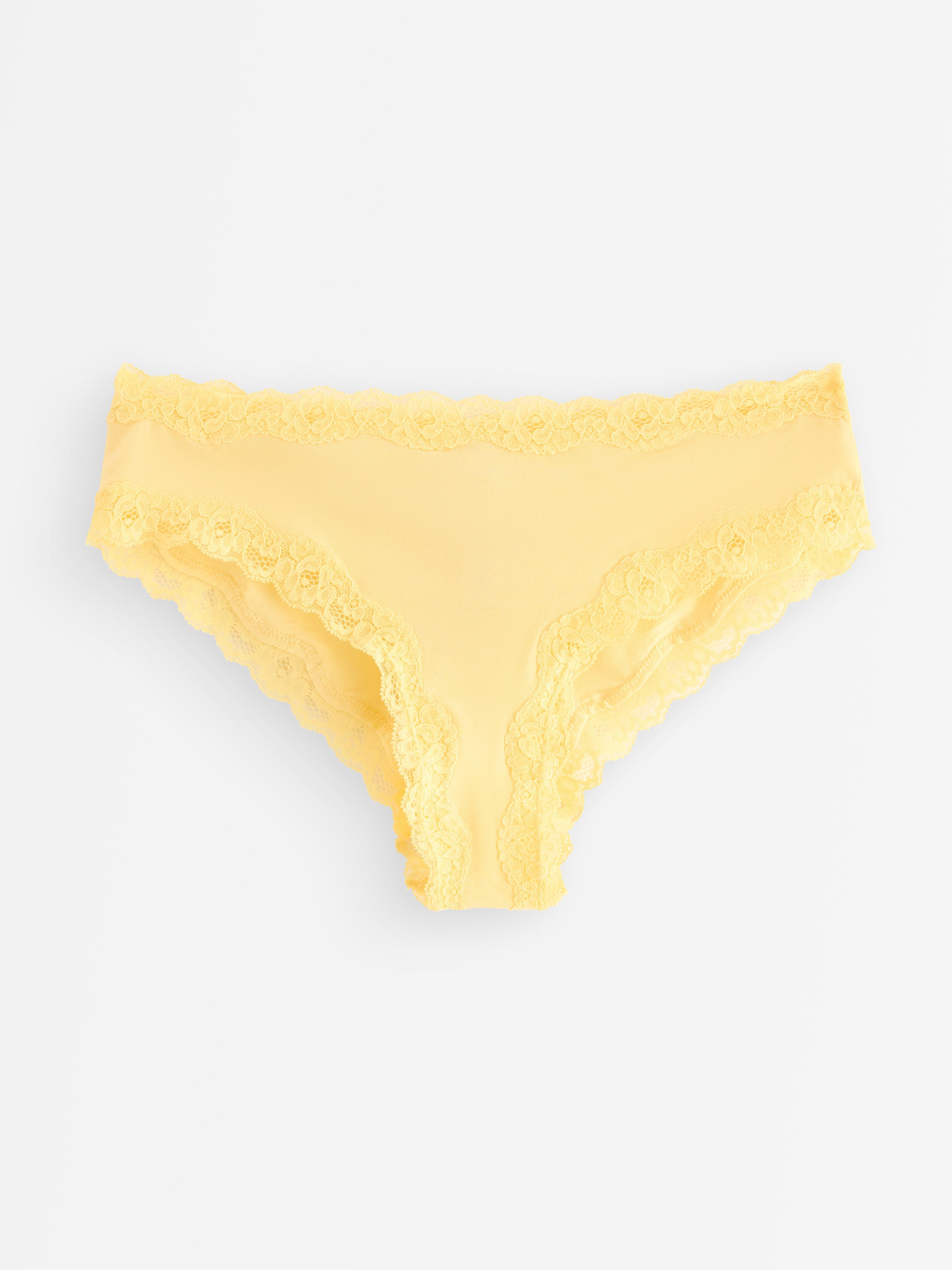 Brazilky s nízkým pasem - Spodní prádlo - Žlutá