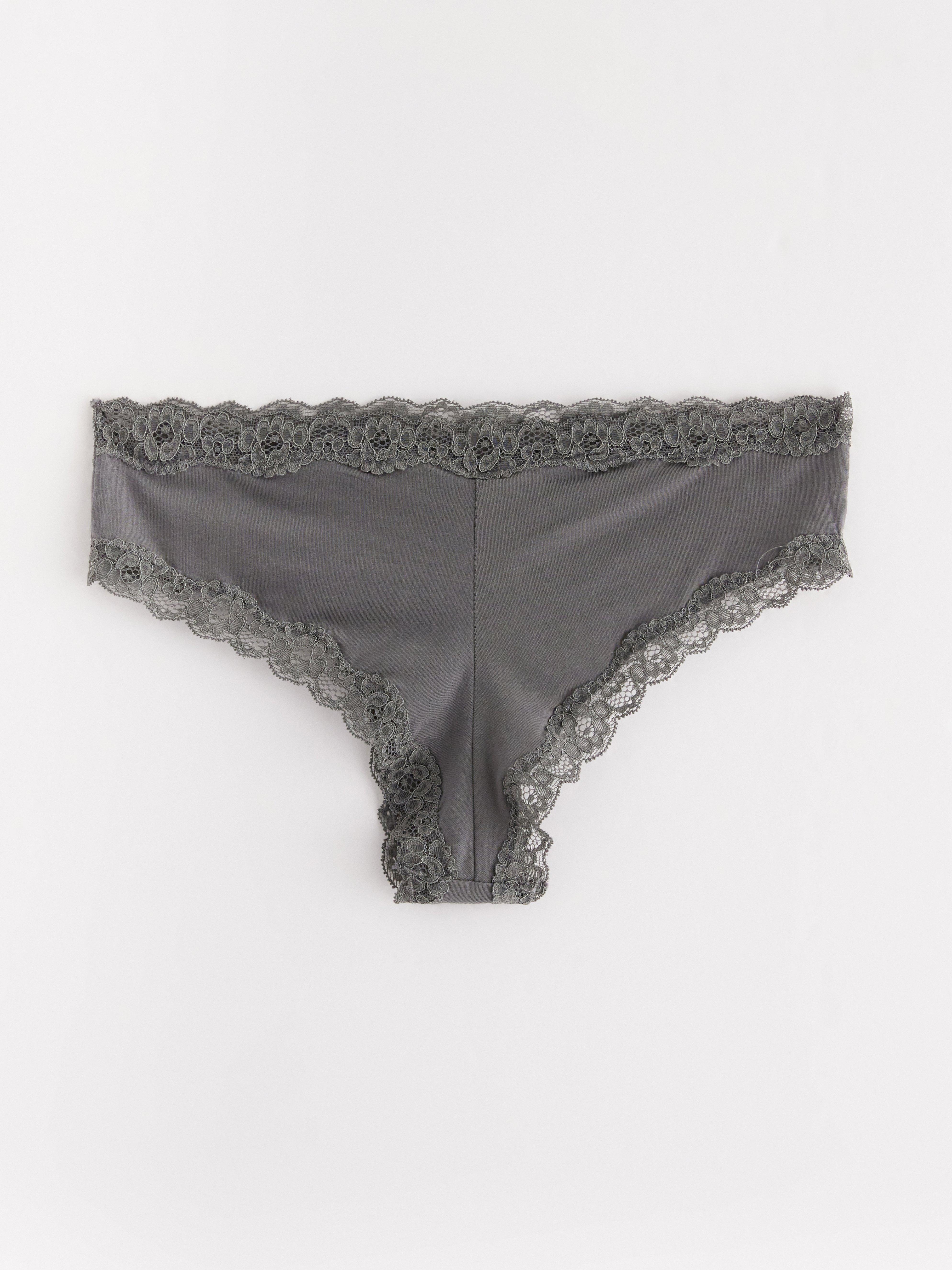 Brazilian Low - Lingerie - Grey