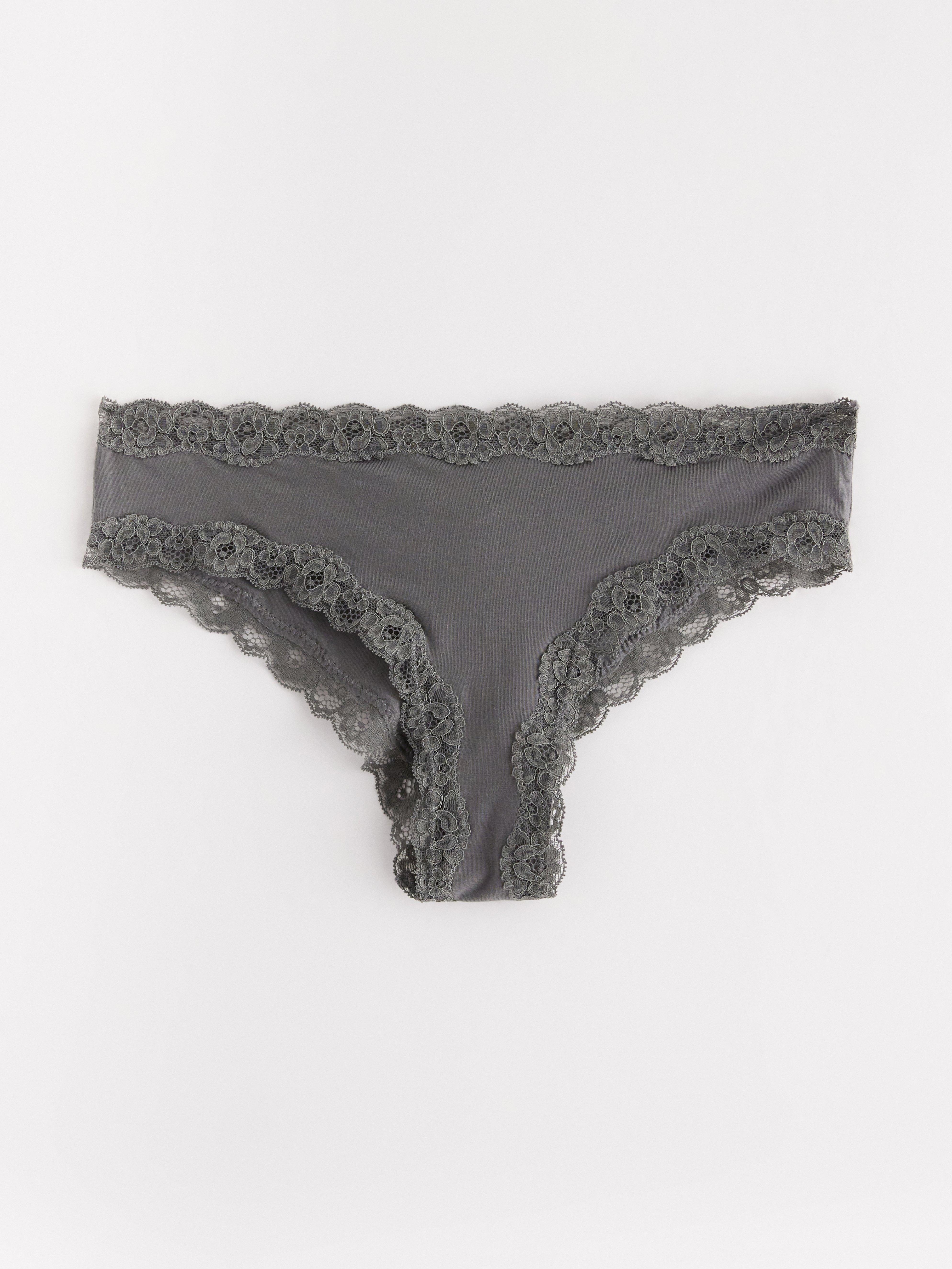 Brazilian Low - Lingerie - Grey