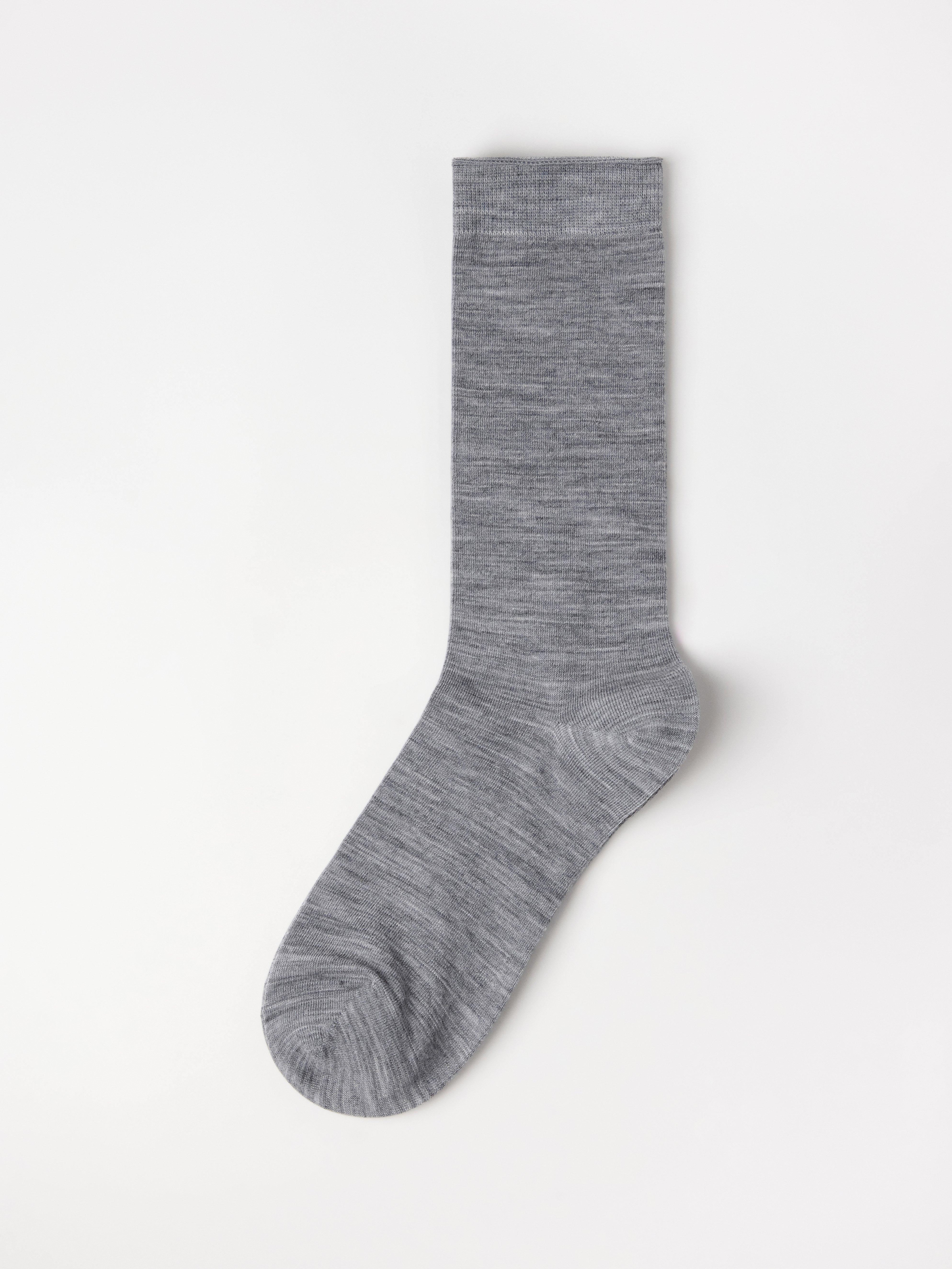 High socks in merino wool blend