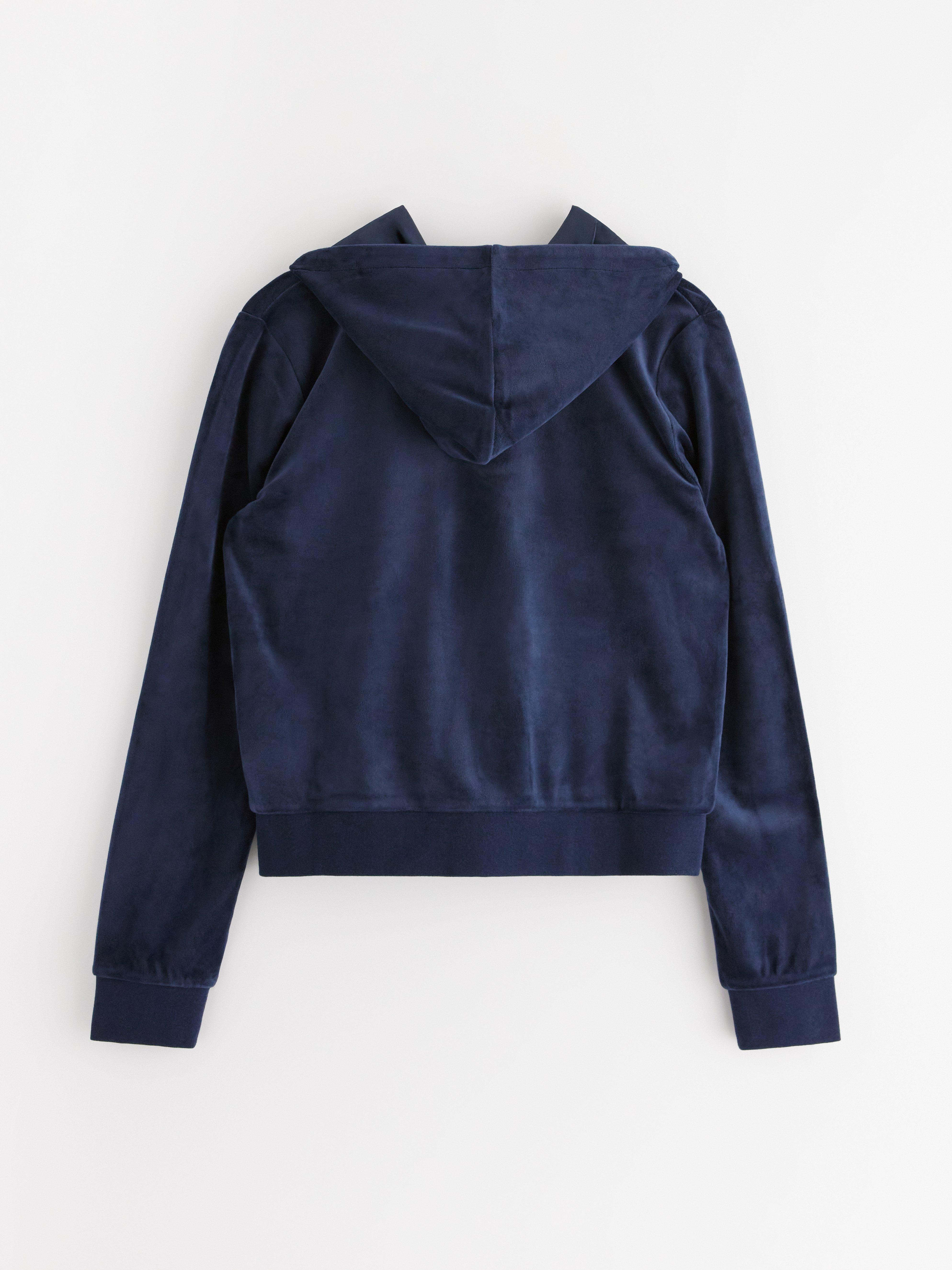 Sweatshirt med hætte - Børn - Blå