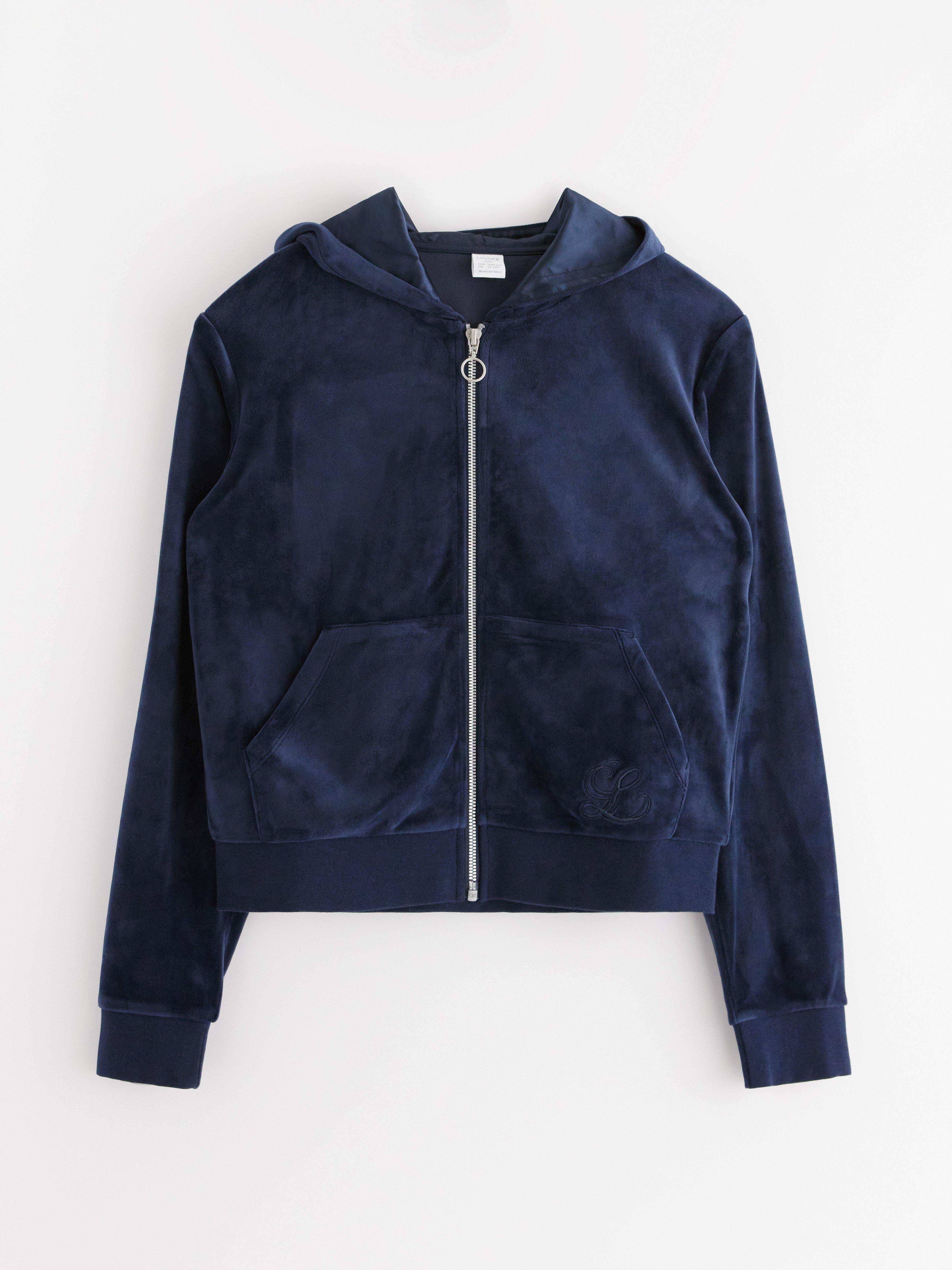 Sweatshirt med hætte - Børn - Blå