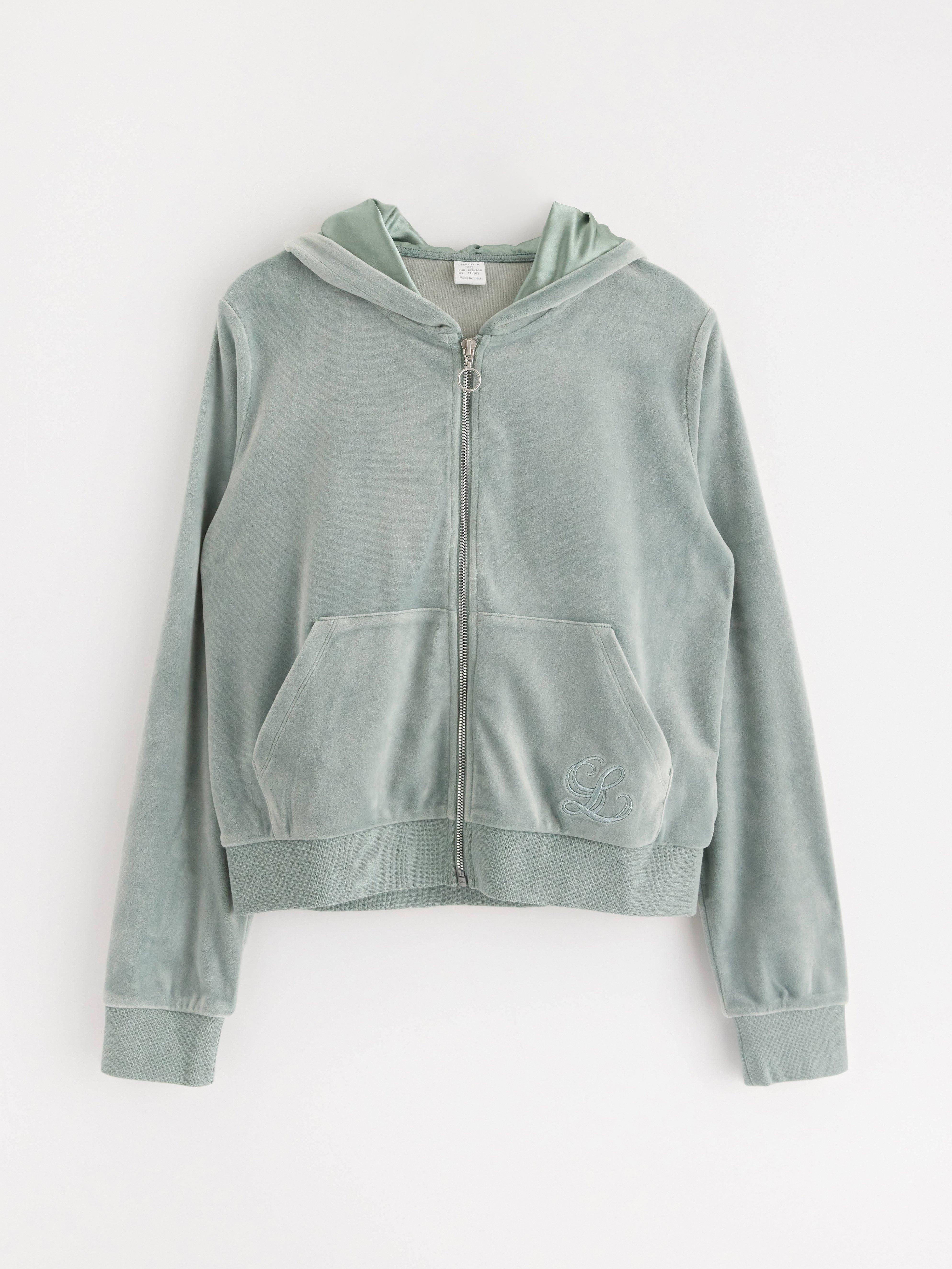 Mikina s kapucňou - Deti - Zelená