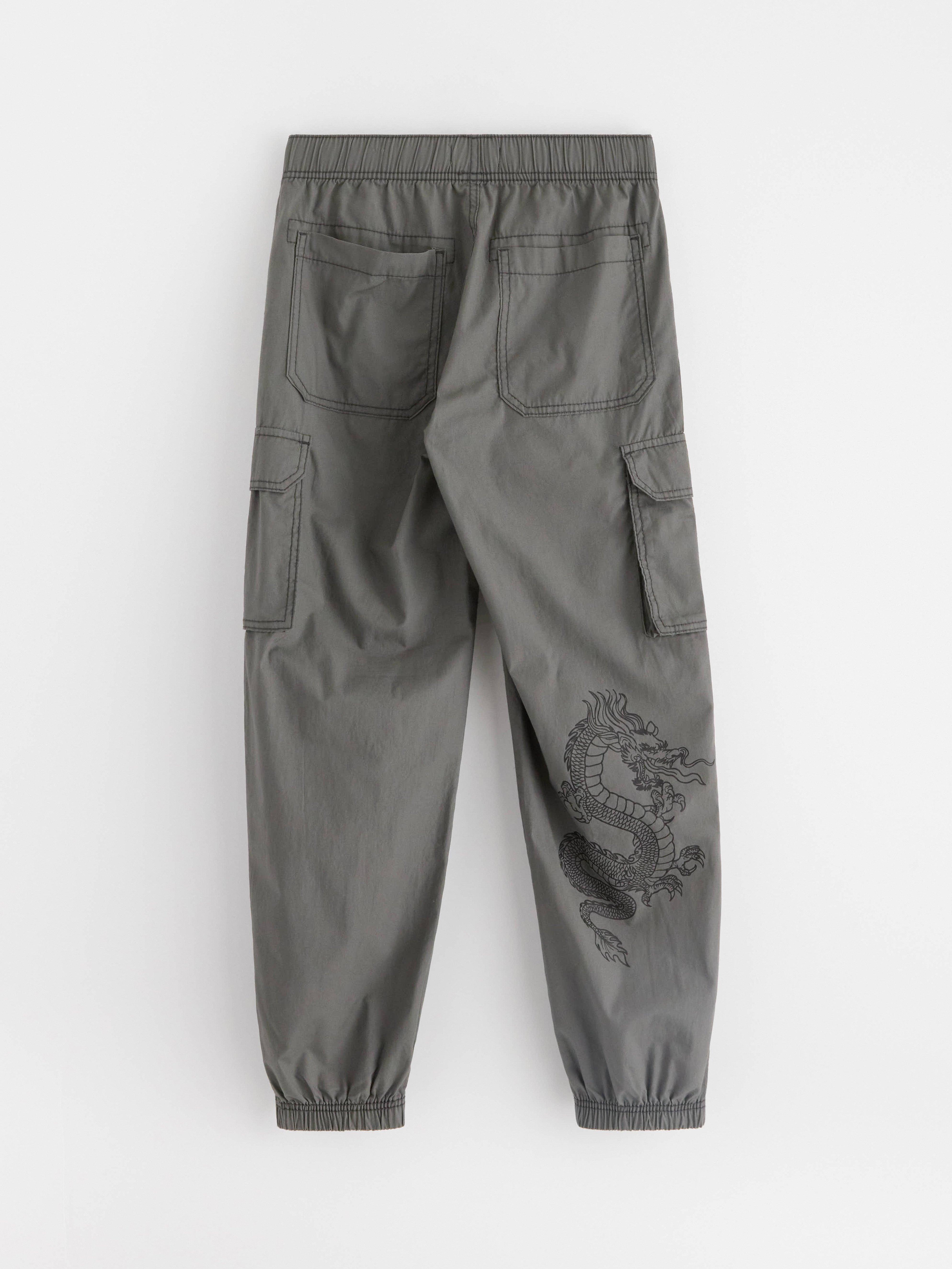 Cargo Trousers - Kids Wear - Grey