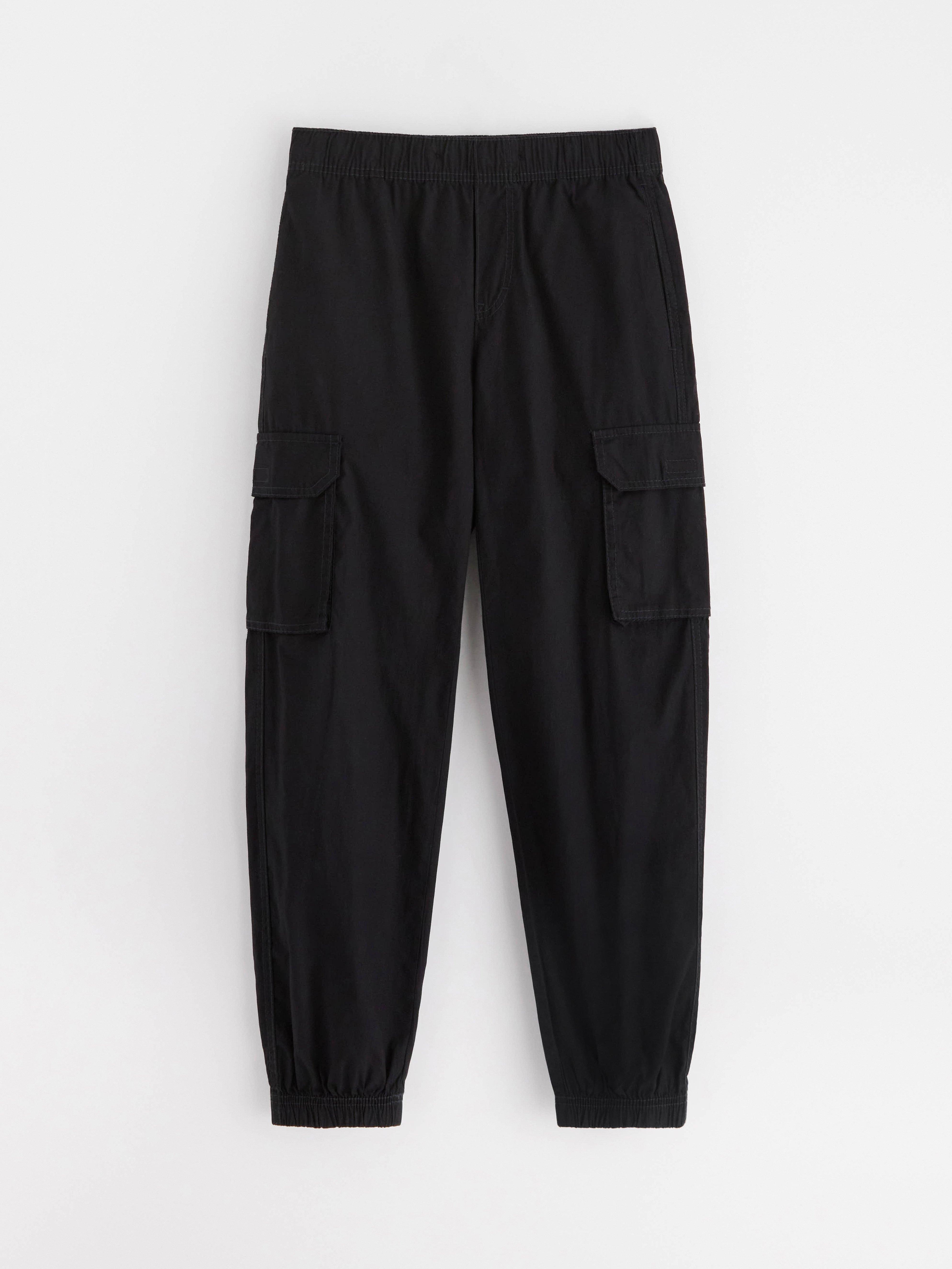 Cargo Trousers - Kids Wear - Black