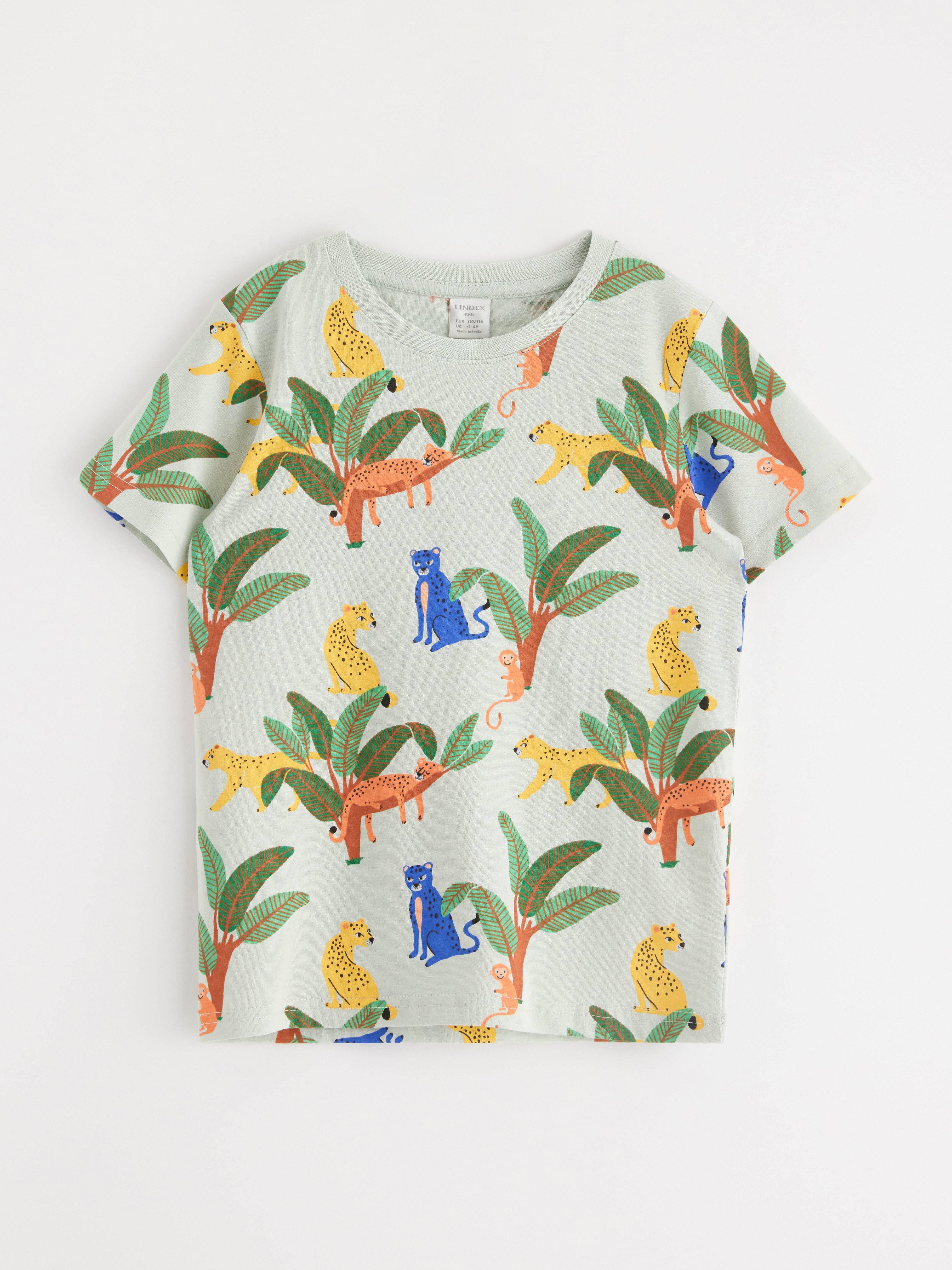 Tričko s krátkym rukávom - Deti - Modrozelená