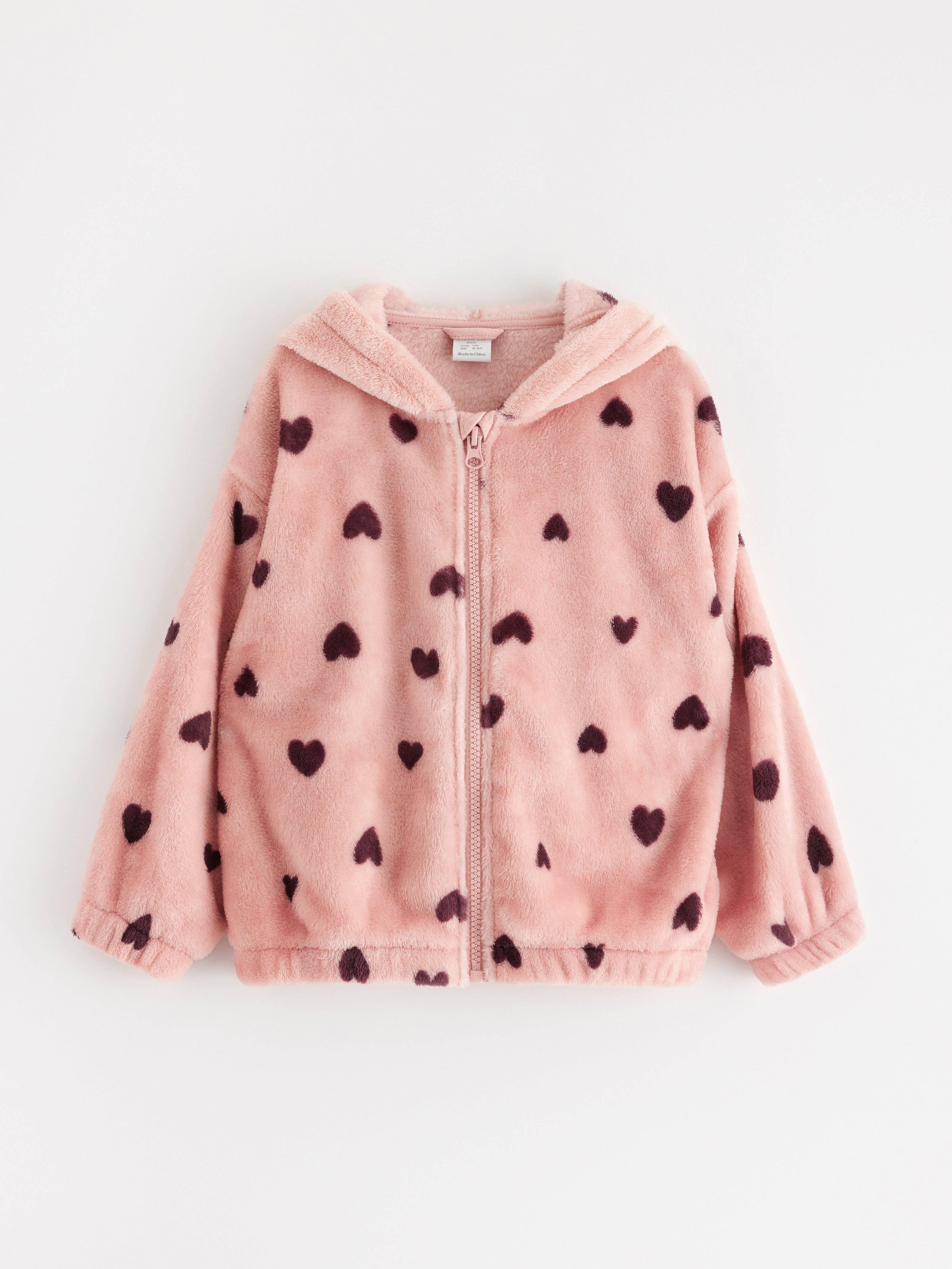 Jacka med luva - Barn - Rosa