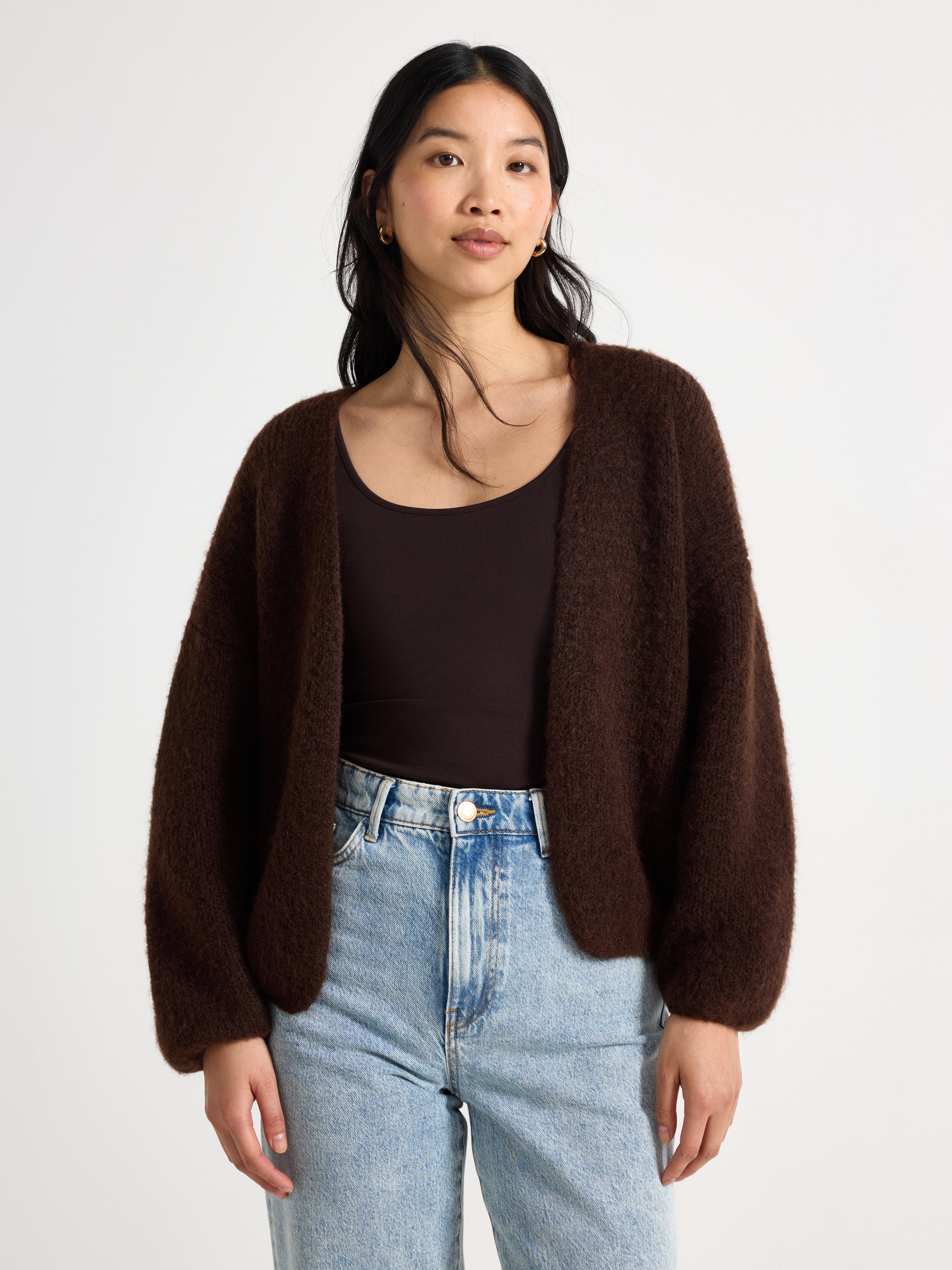 Cardigan - Womens Wear - Brown