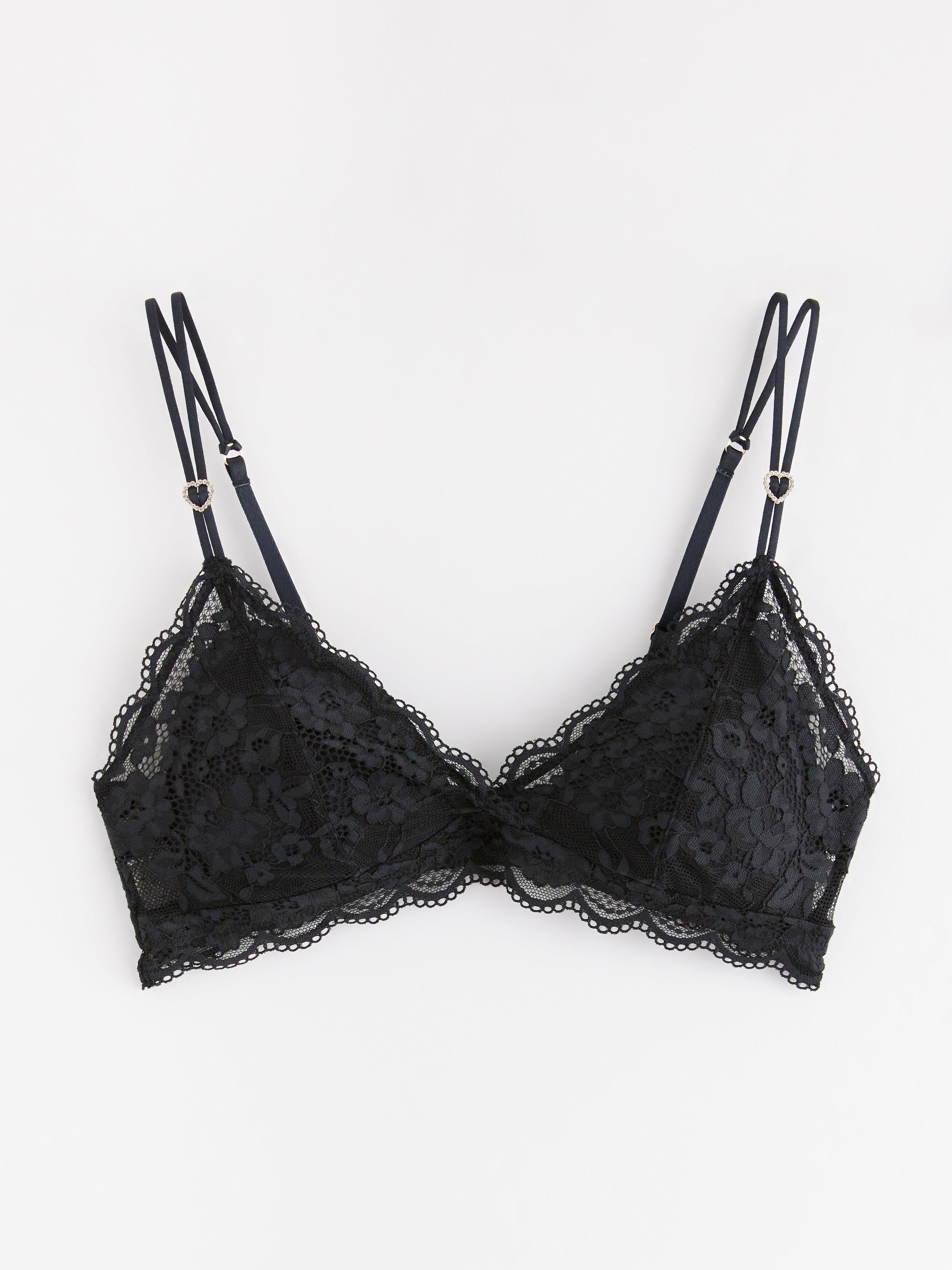 Rintaliivit ilman toppauksia (bralette) - Alusvaatteet - Musta