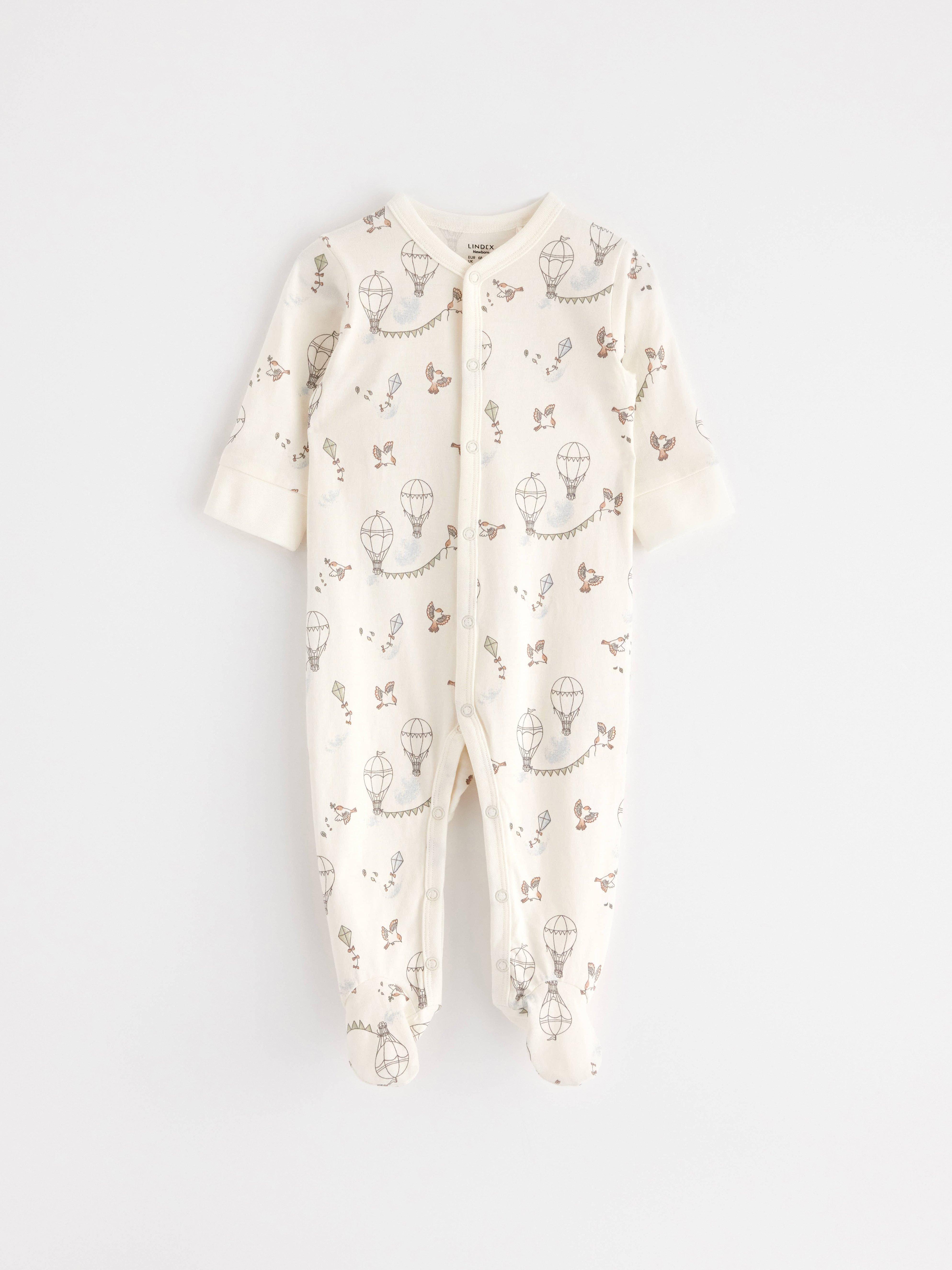 Pyjamasoverall - Barn - Vit