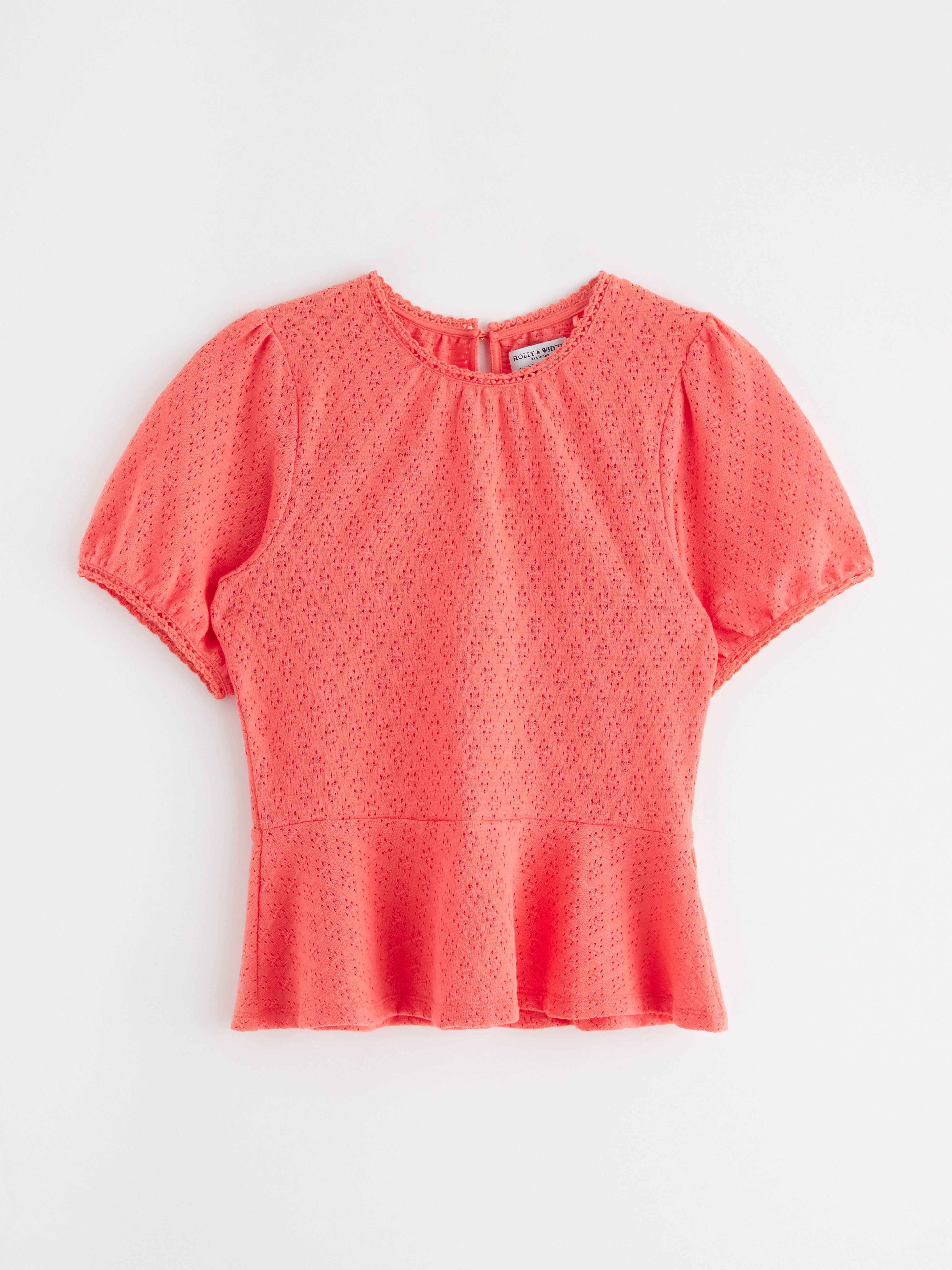 Peplum top - Ženy - Růžová