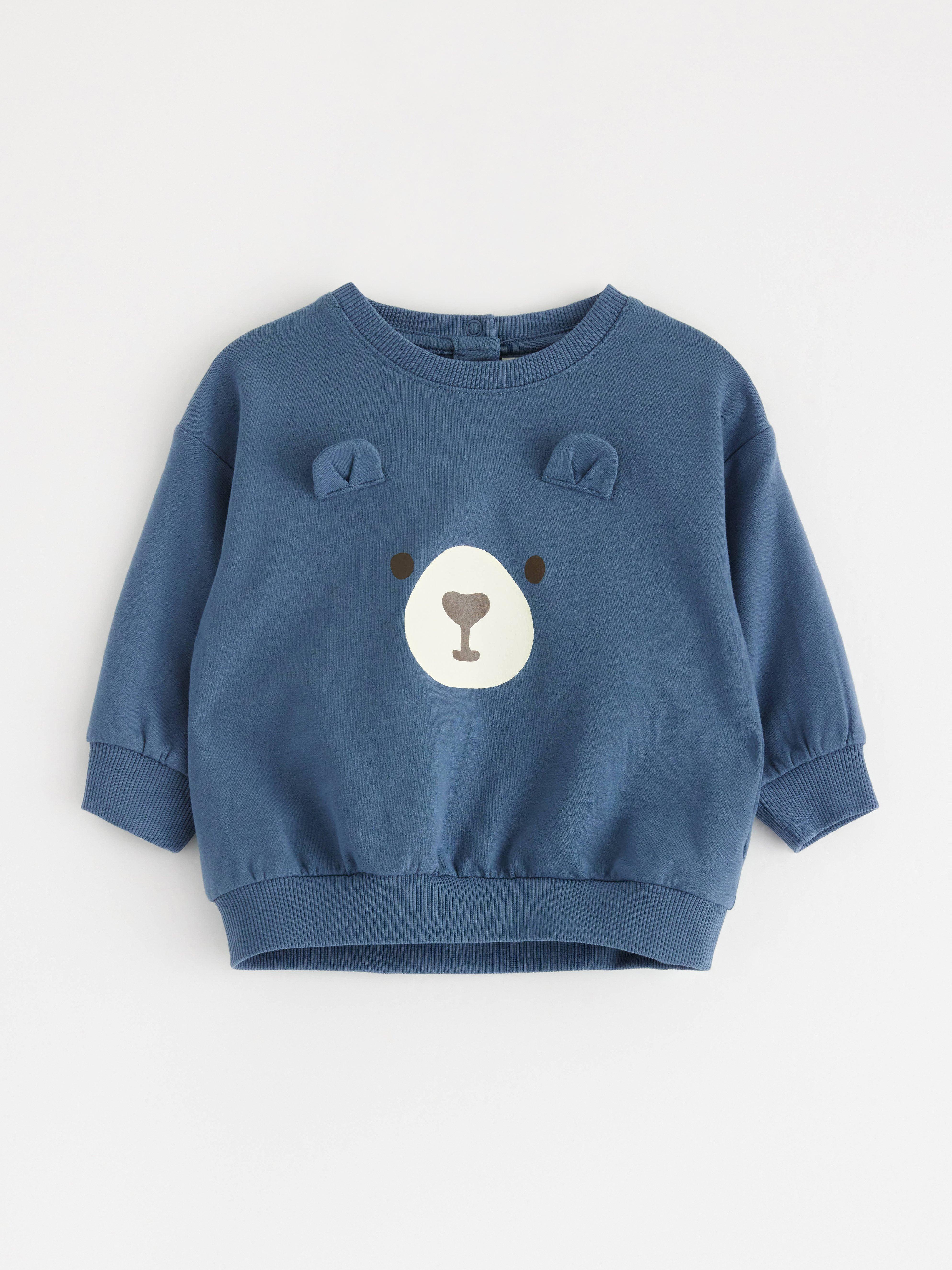 Sweatshirt med borstad insida