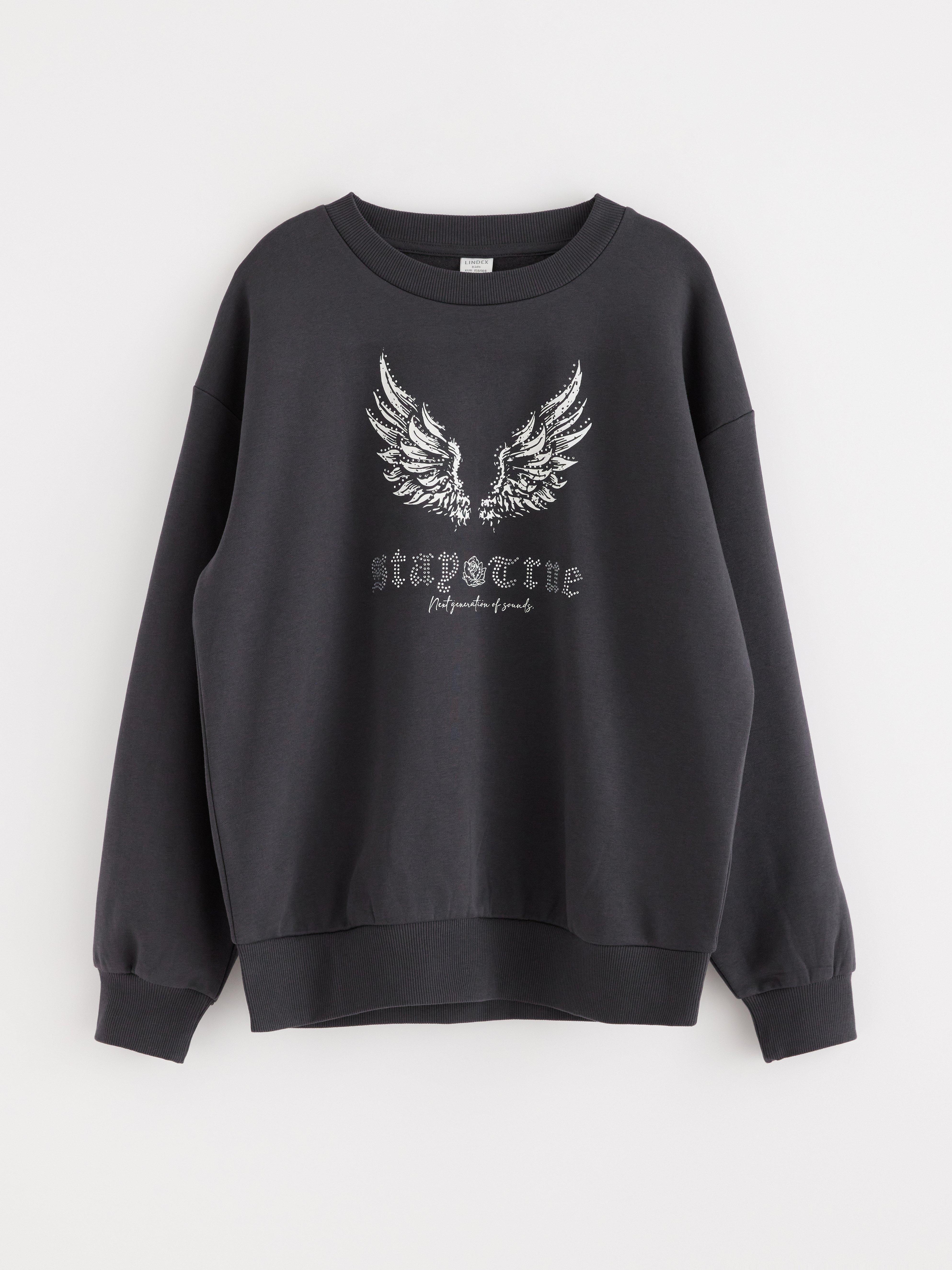 Sweatshirt - Barn - Svart