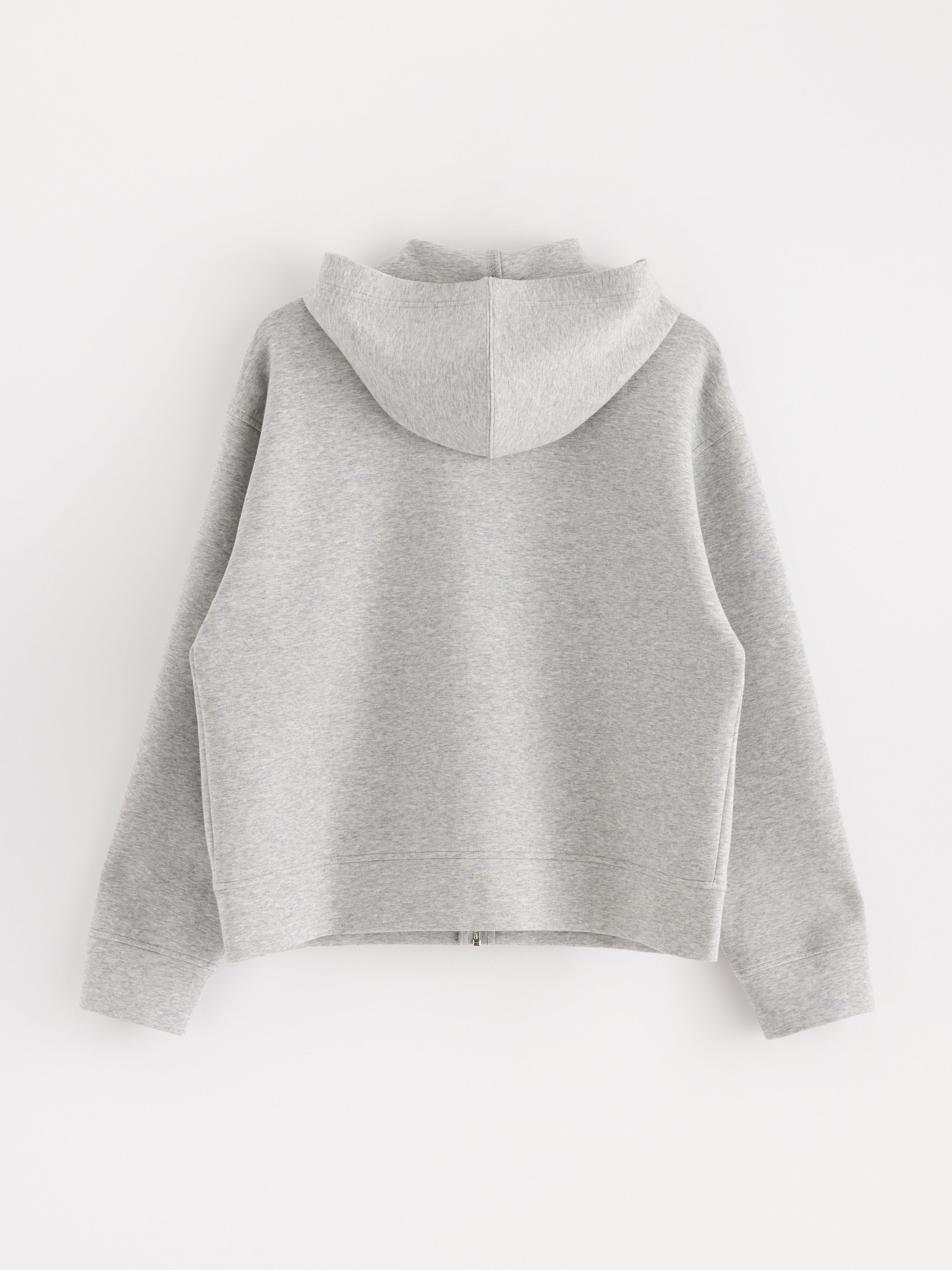 Sweatshirt med hætte - Dame - Grå