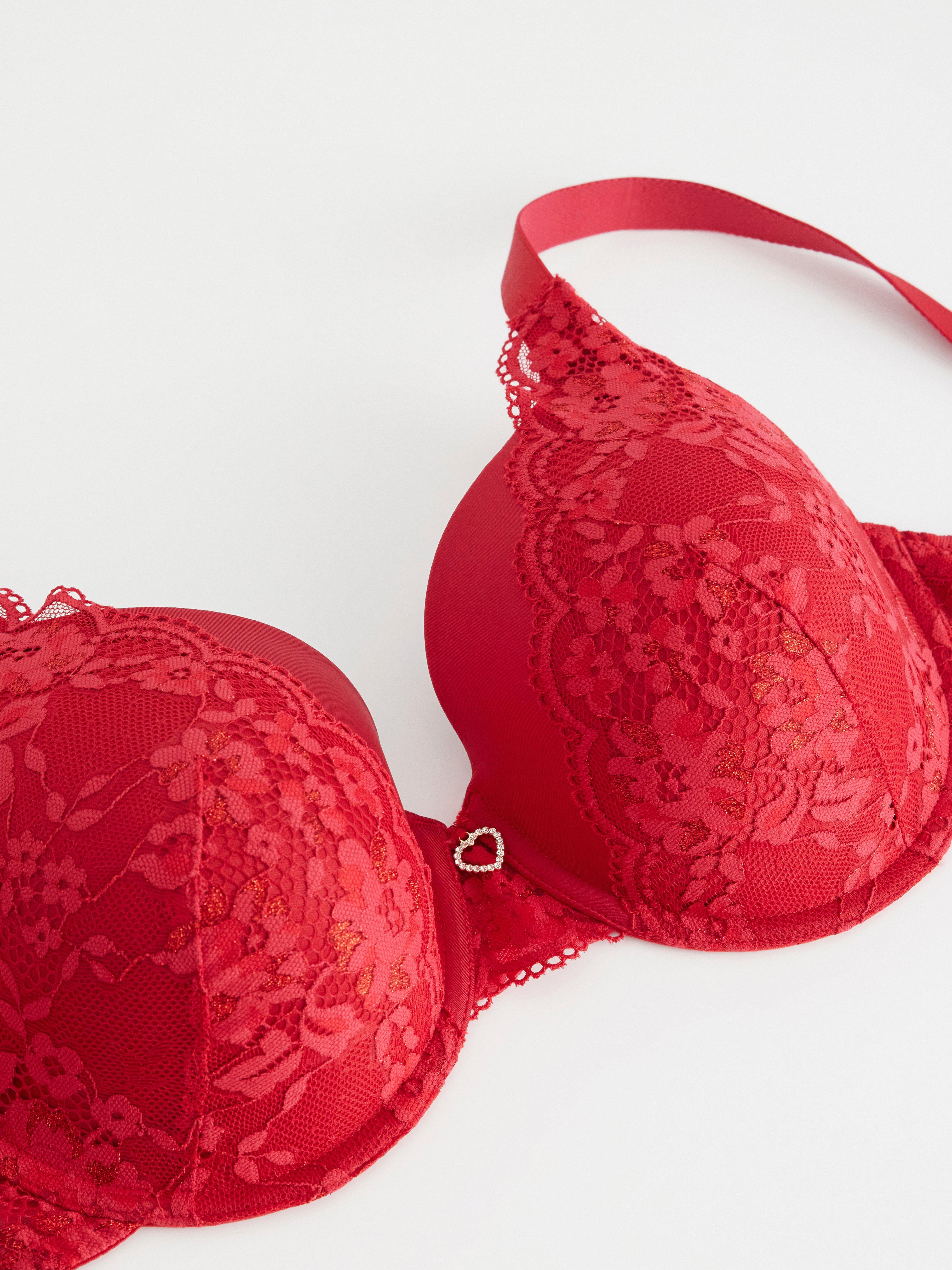Dahlia T-shirt Bra - Lingerie - Red