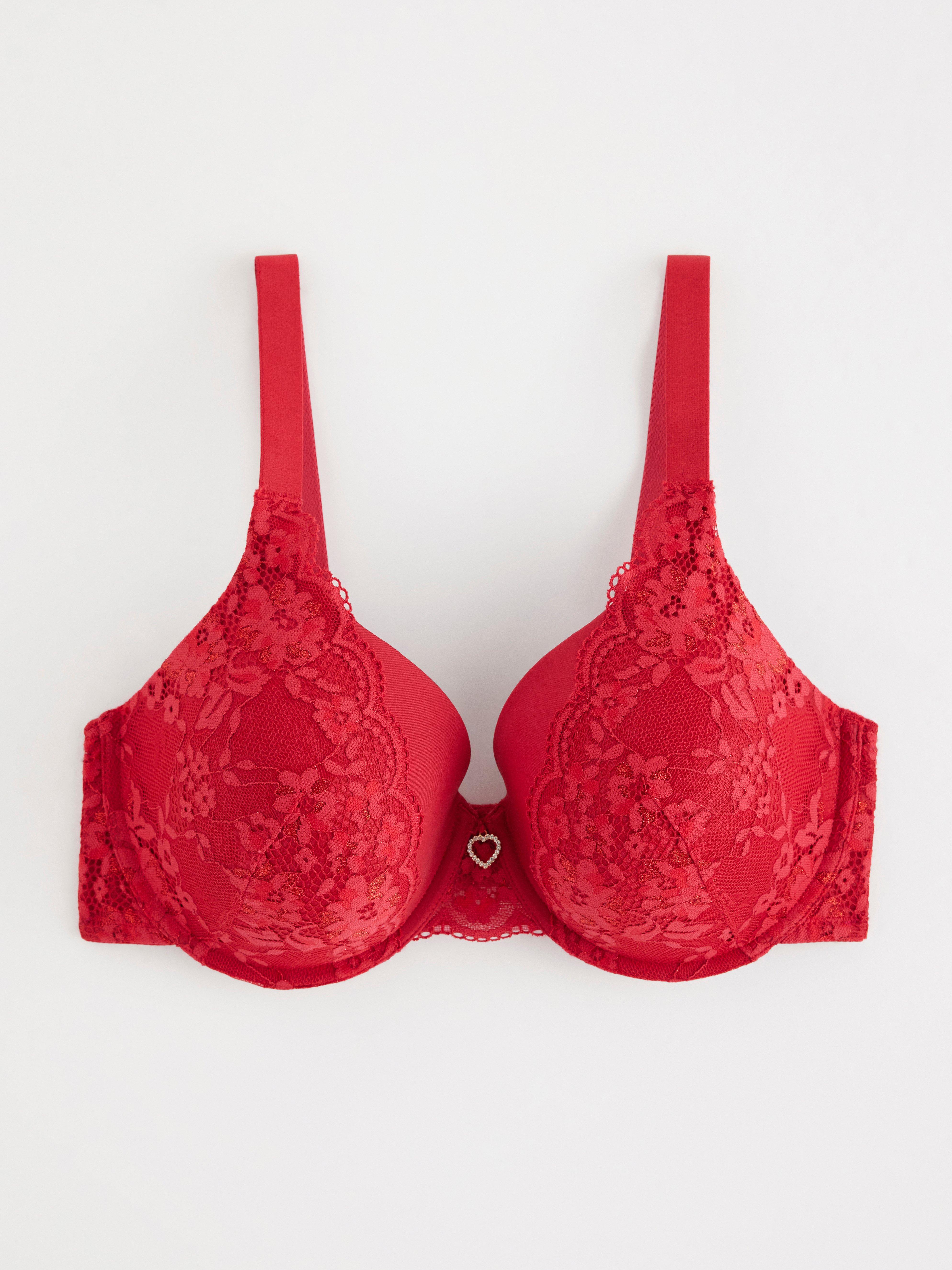 Dahlia T-shirt Bra - Lingerie - Red