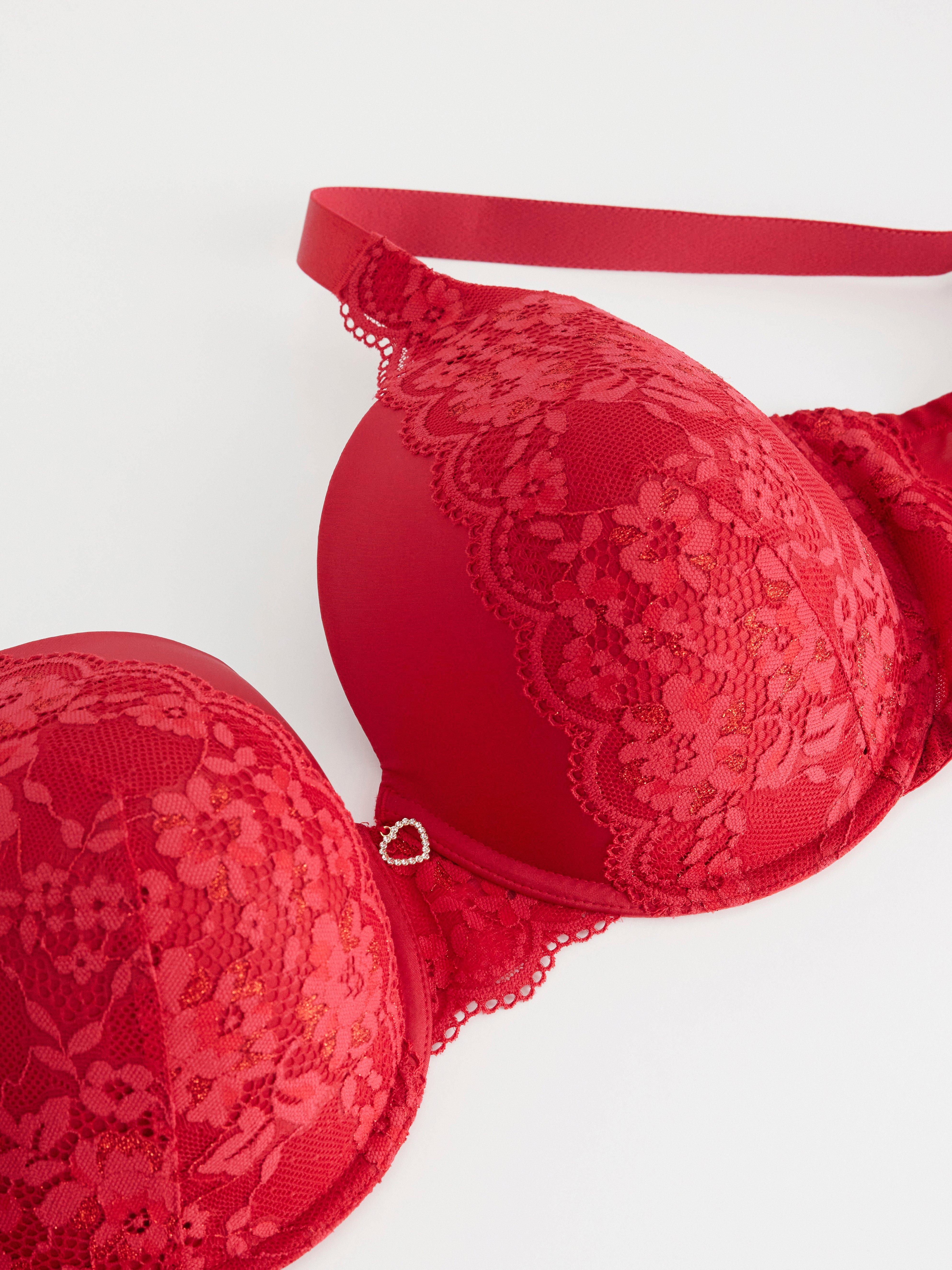 Dahlia T-shirt Bra - Lingerie - Red