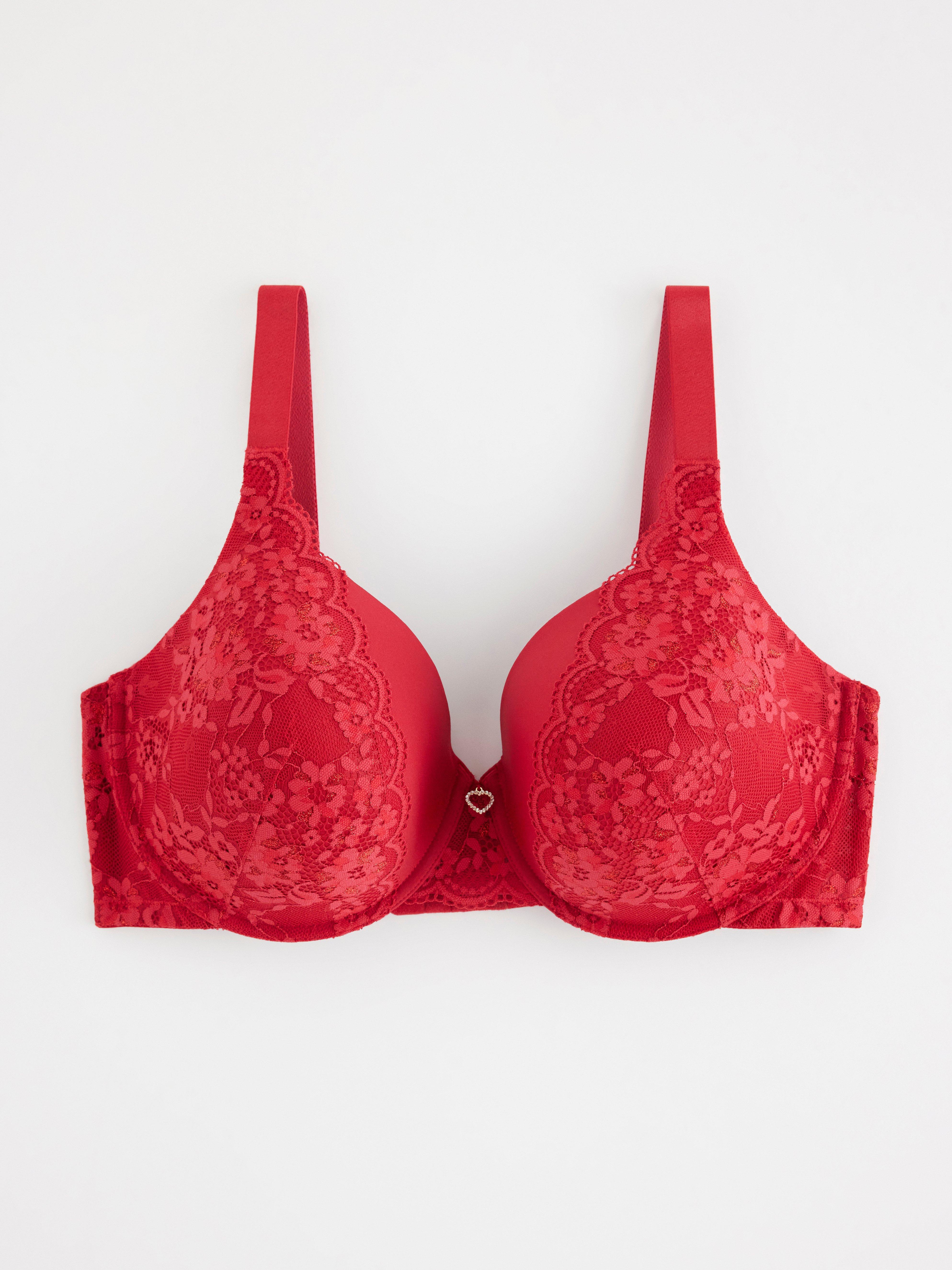 Dahlia T-shirt Bra - Lingerie - Red