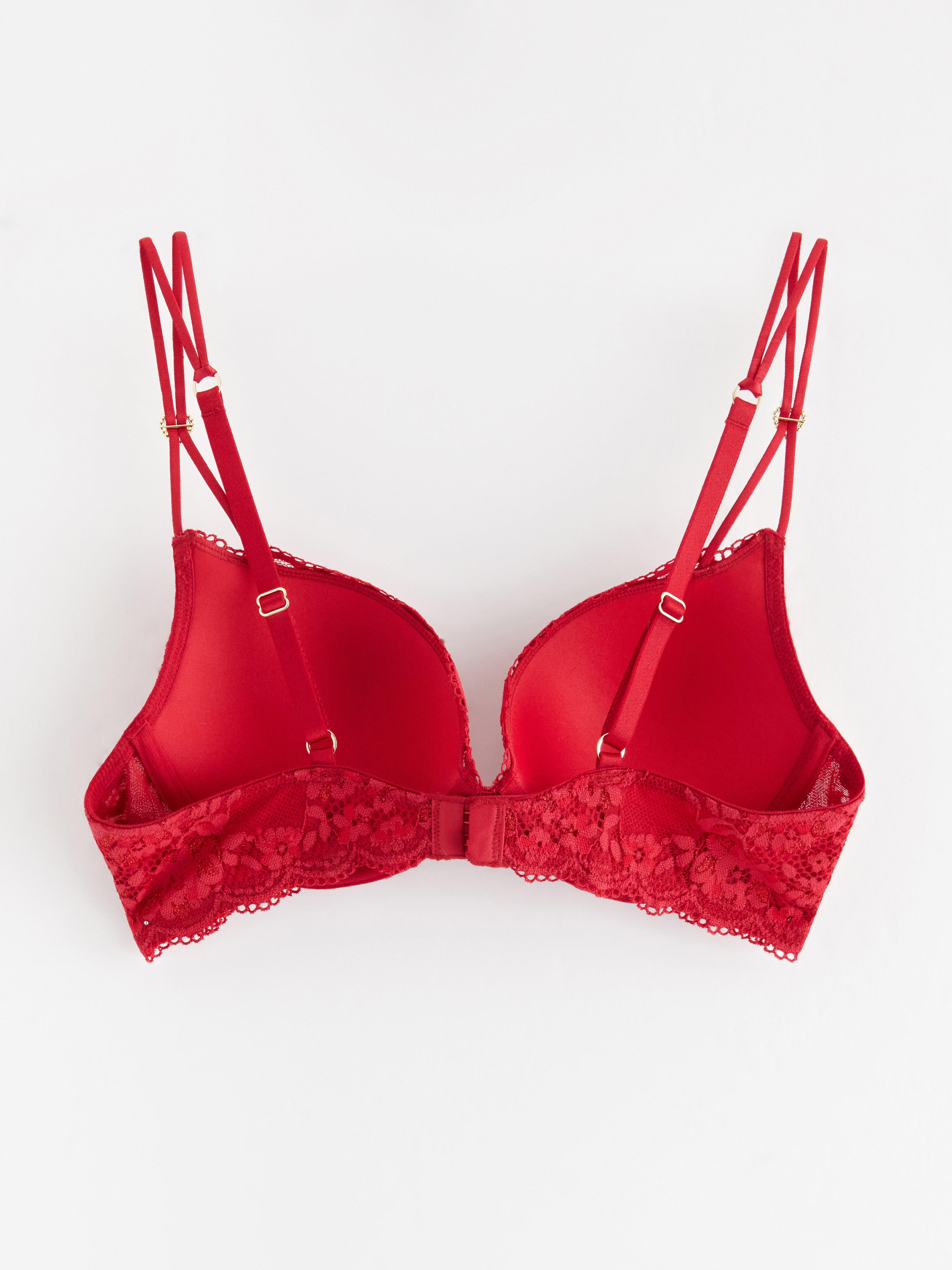 Malva Push up Bra - Lingerie - Red
