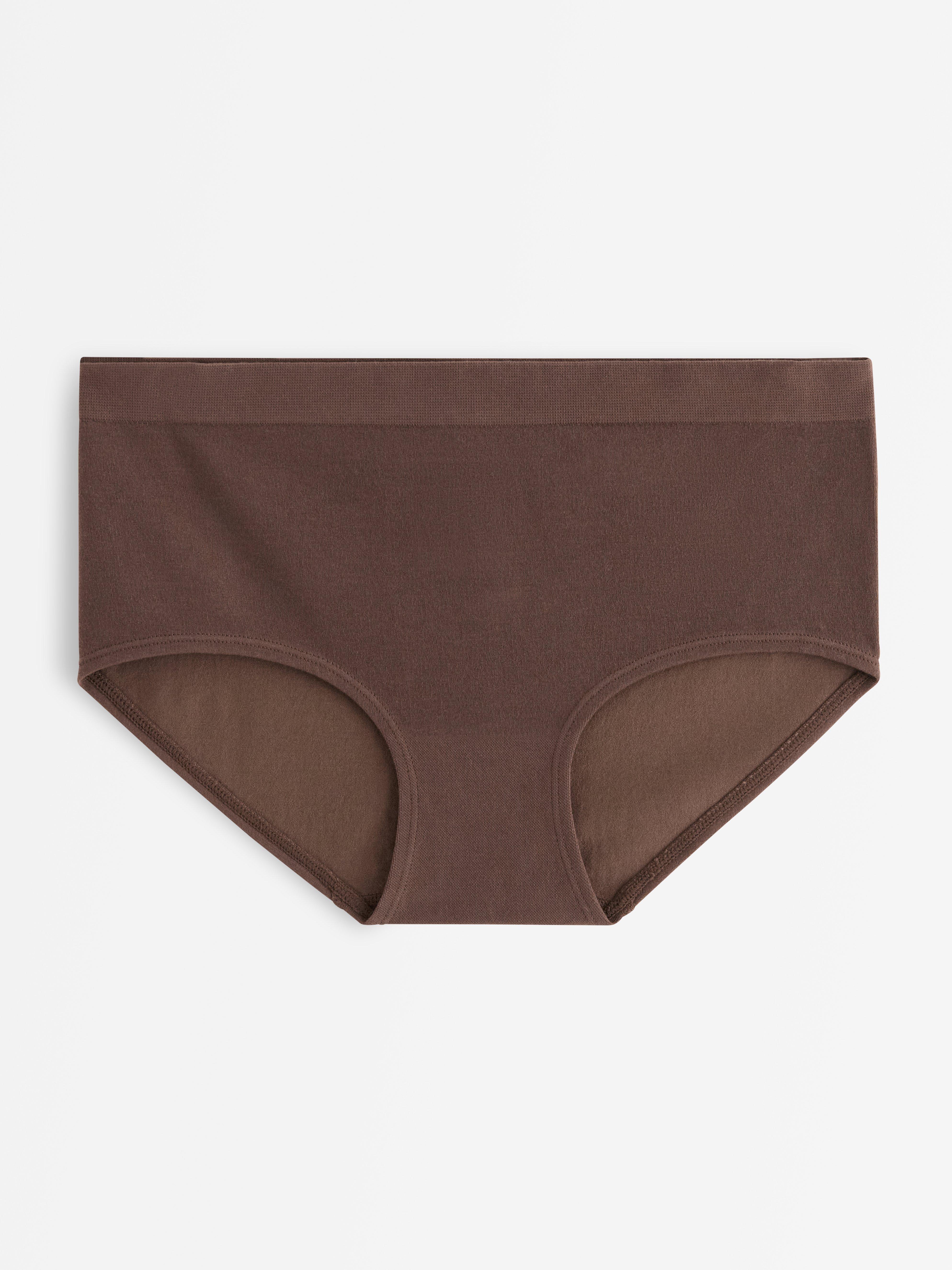 Kalhotky s klasickým pasem - Spodní prádlo - Hnědá