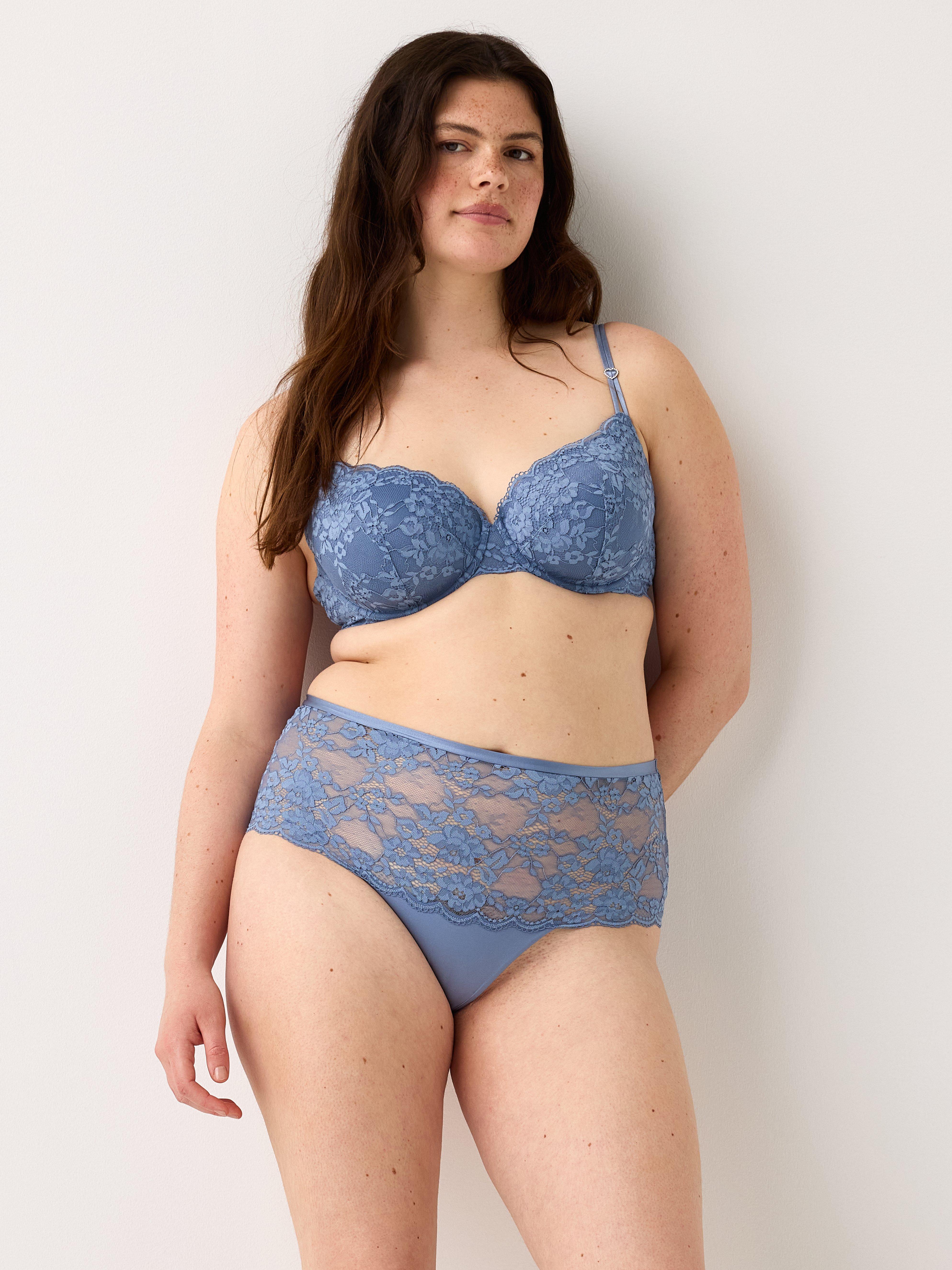 Brazilian High - Lingerie - Blue