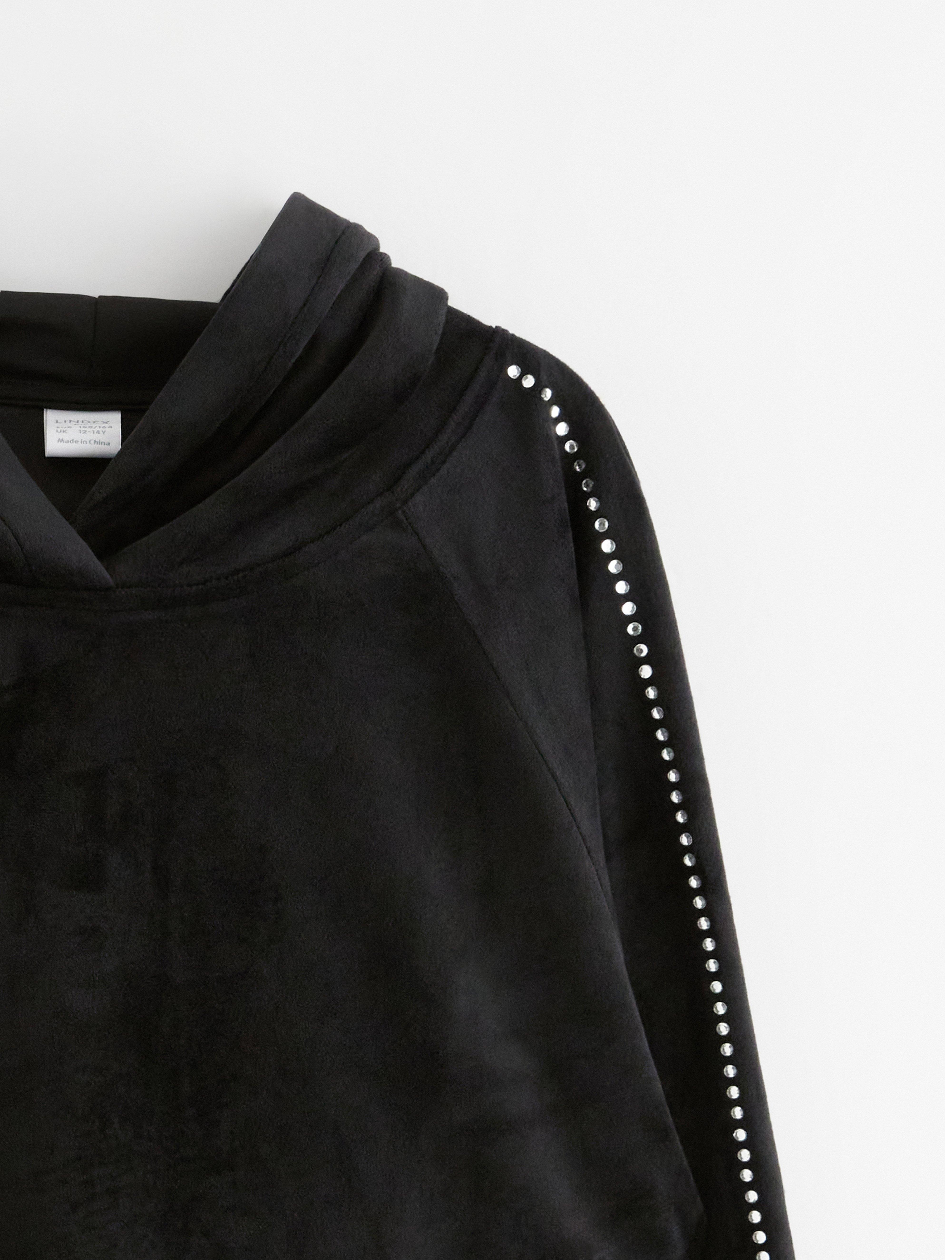 Hooded Sweatshirt - Kids Wear - Black