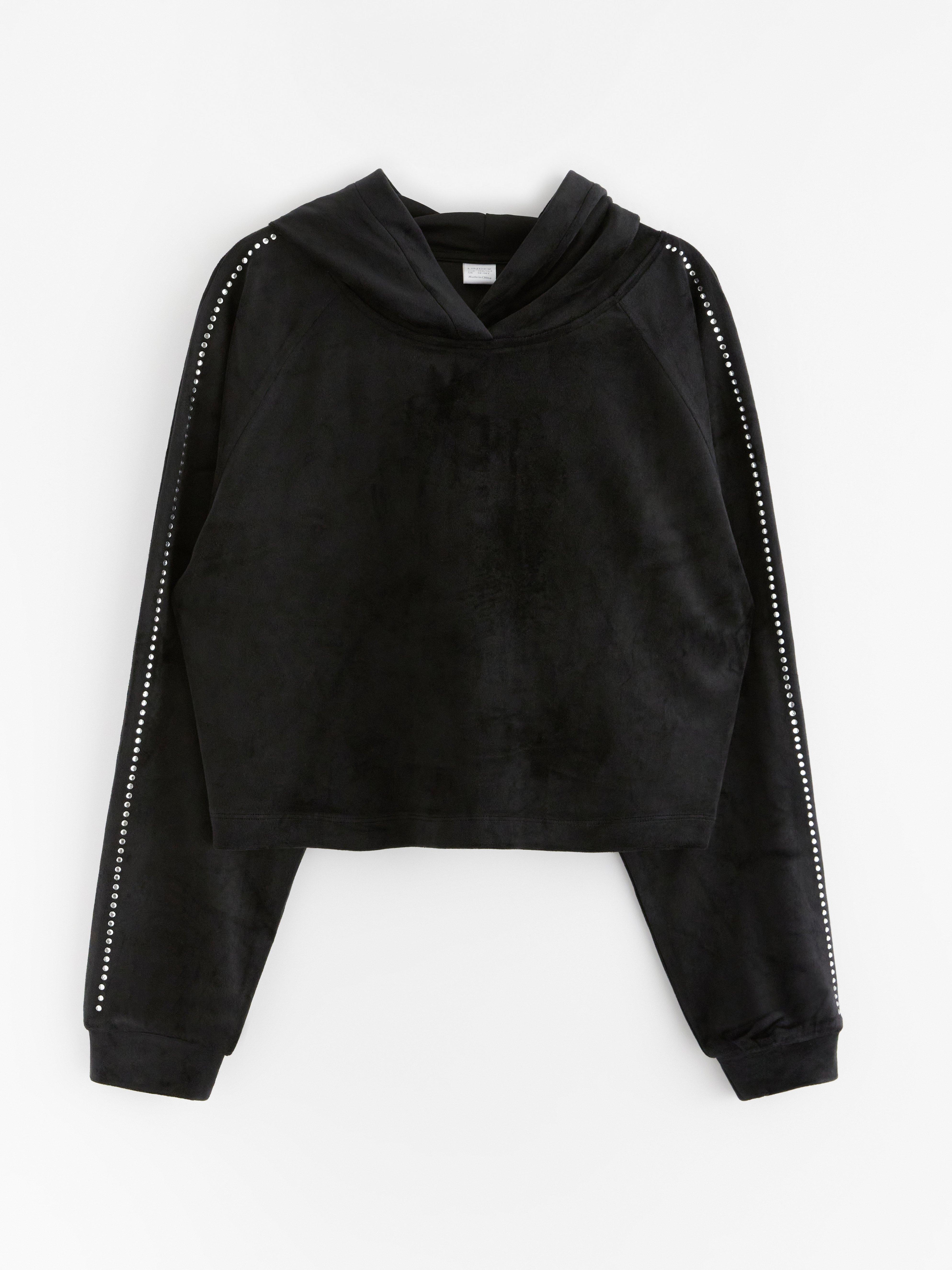 Hooded Sweatshirt - Kids Wear - Black