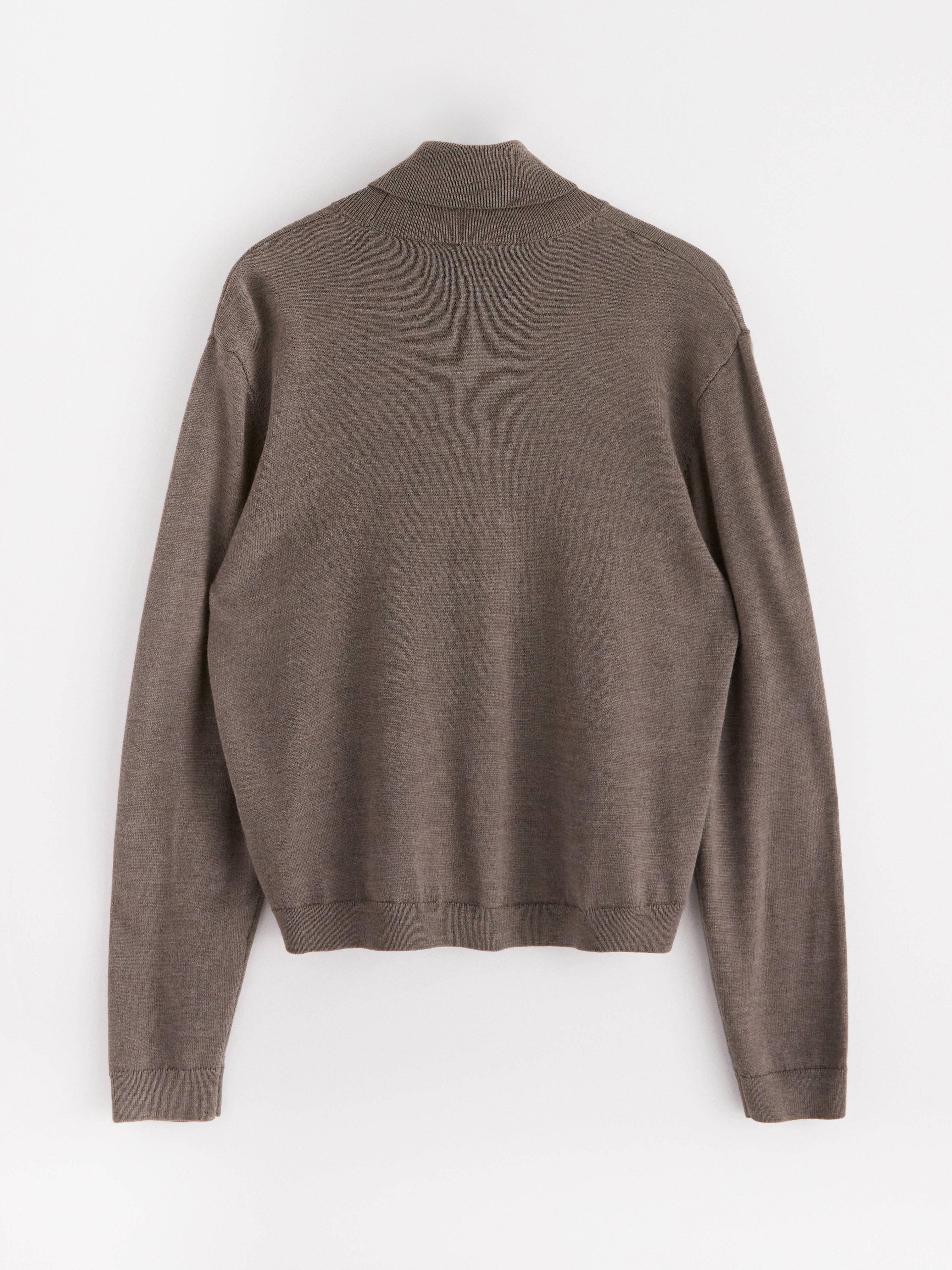 Roller Neck Sweater - Womens Wear - Brown