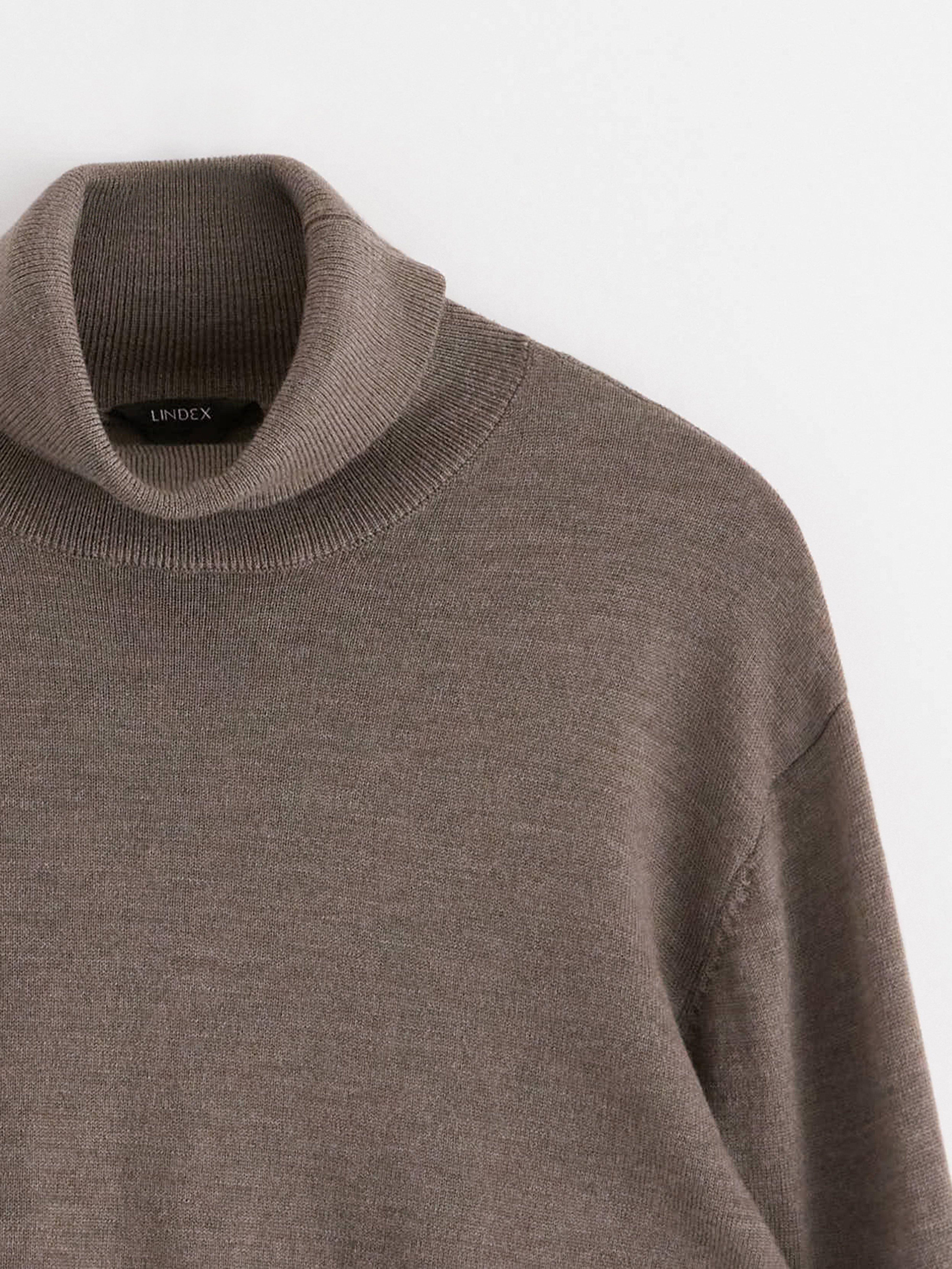 Roller Neck Sweater - Womens Wear - Brown