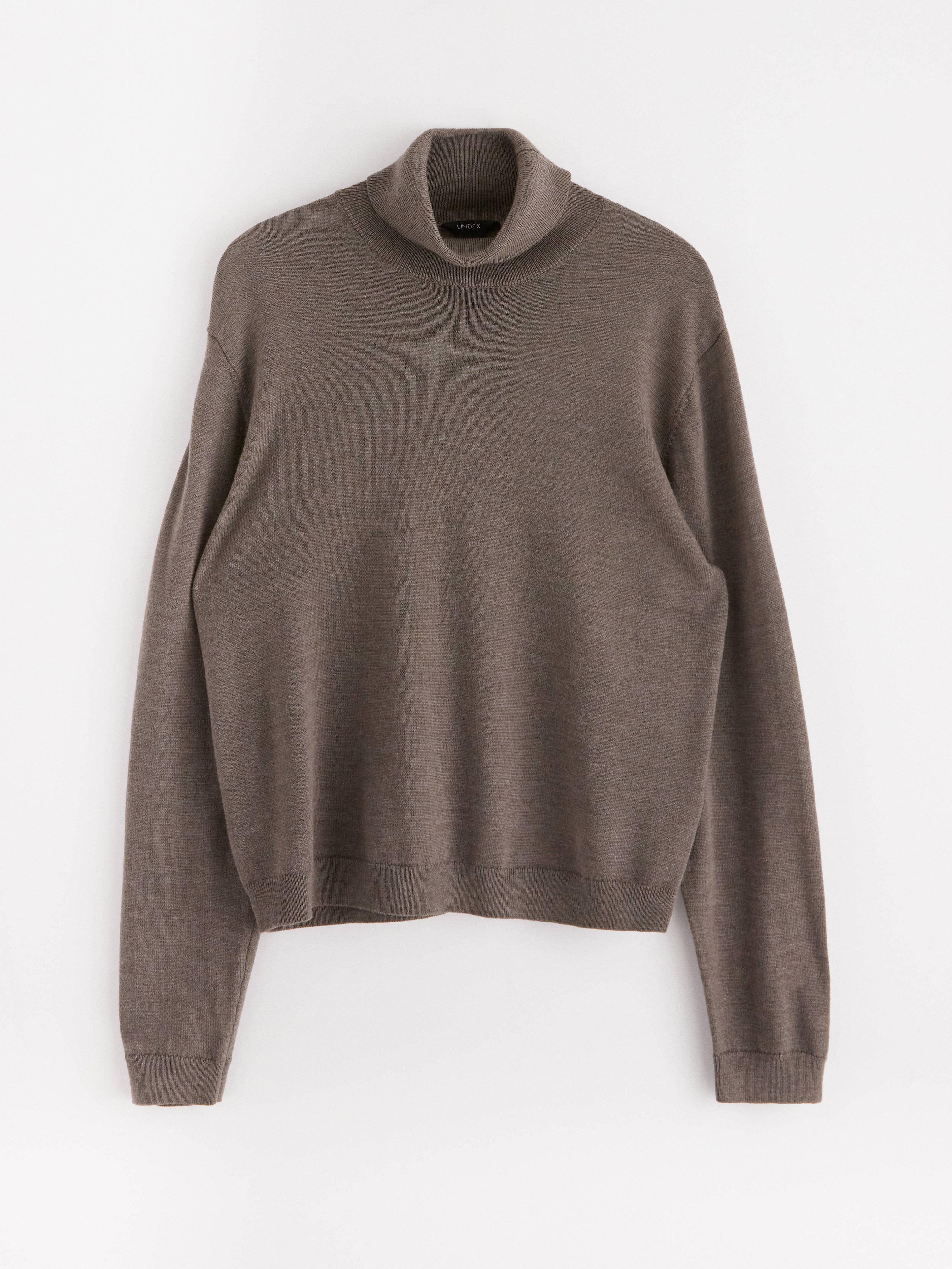 Roller Neck Sweater - Womens Wear - Brown