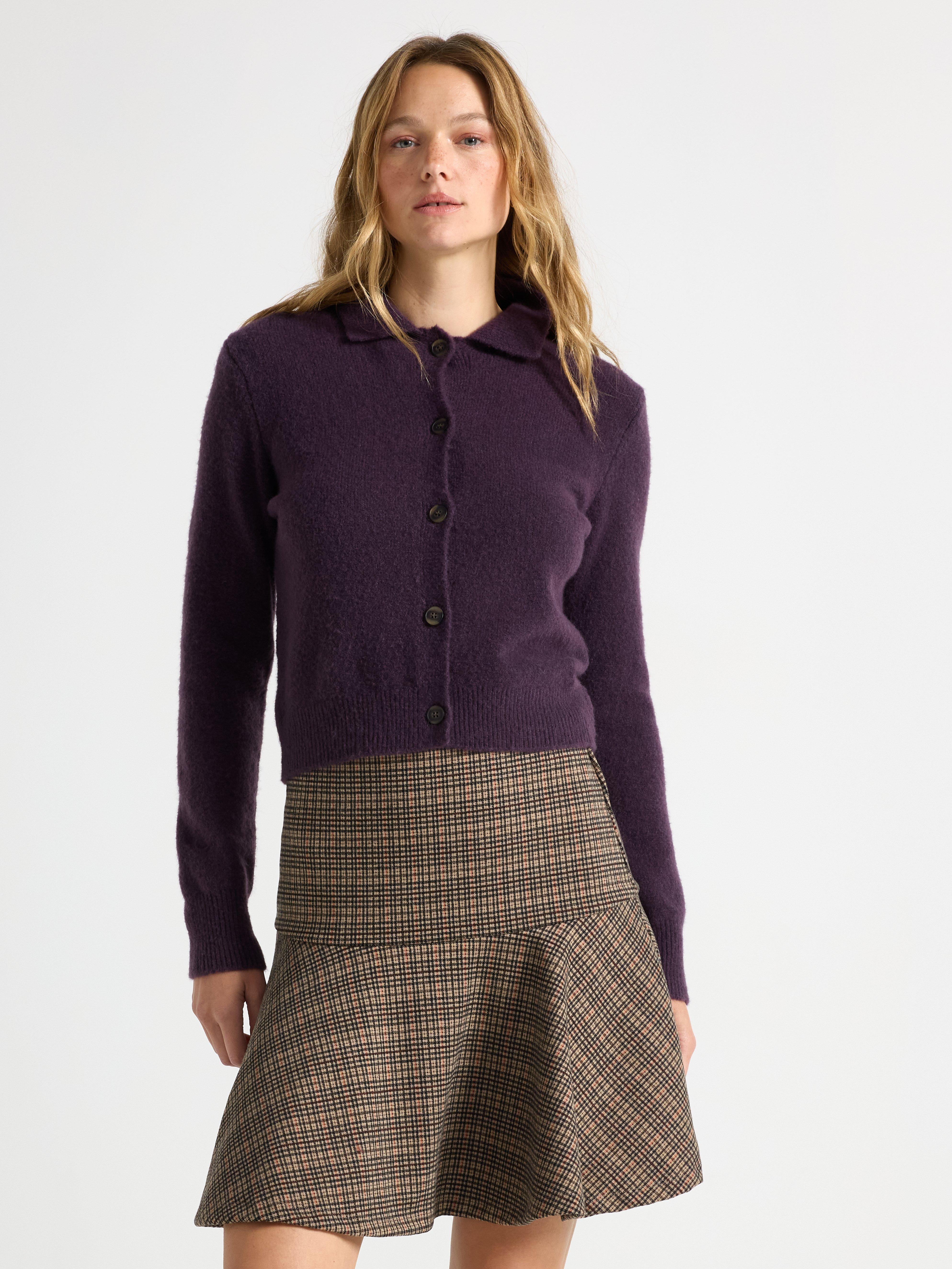 Cardigan - Dam - Lila