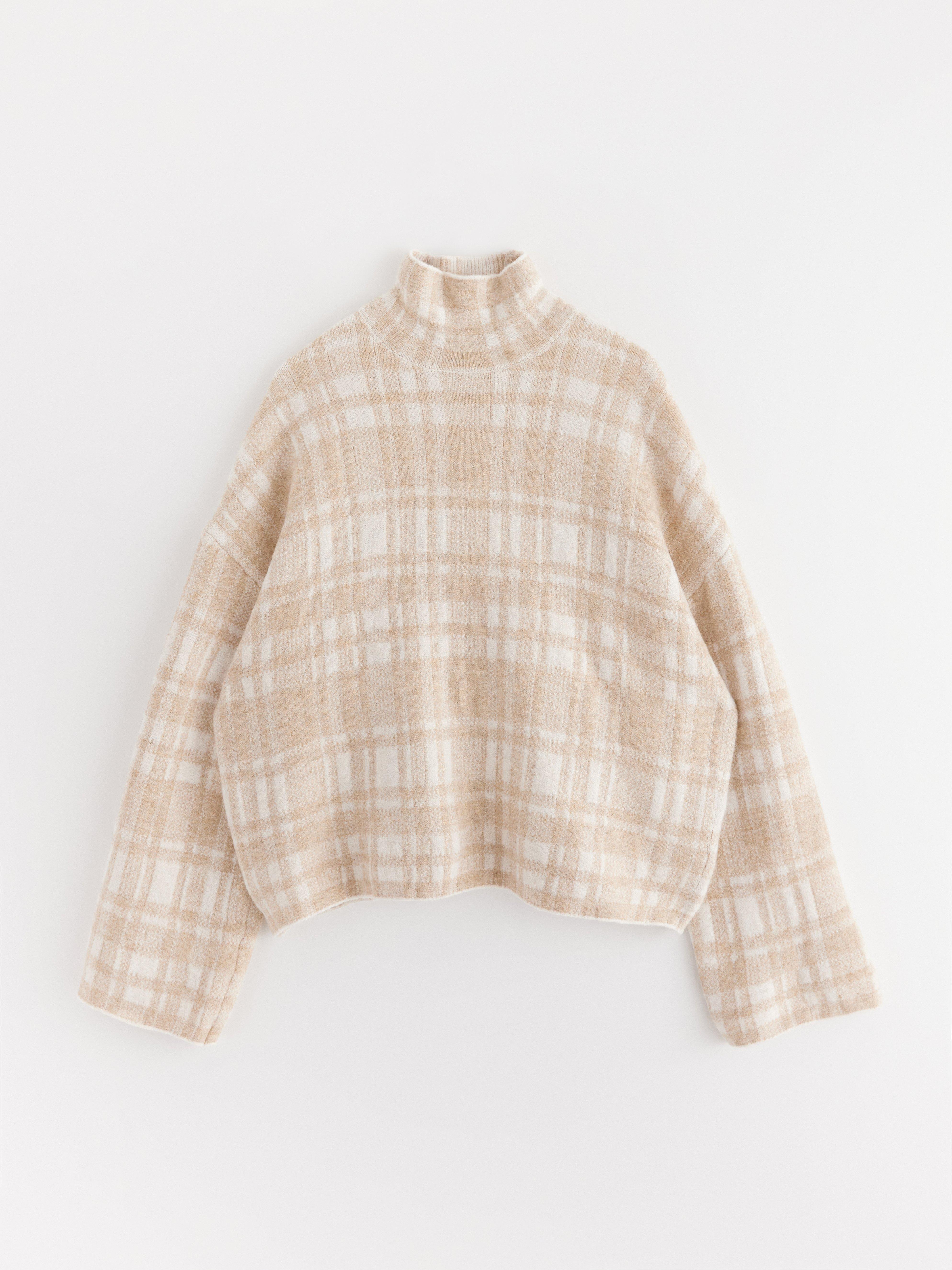 Turtle Neck Sweater - Womens Wear - Beige