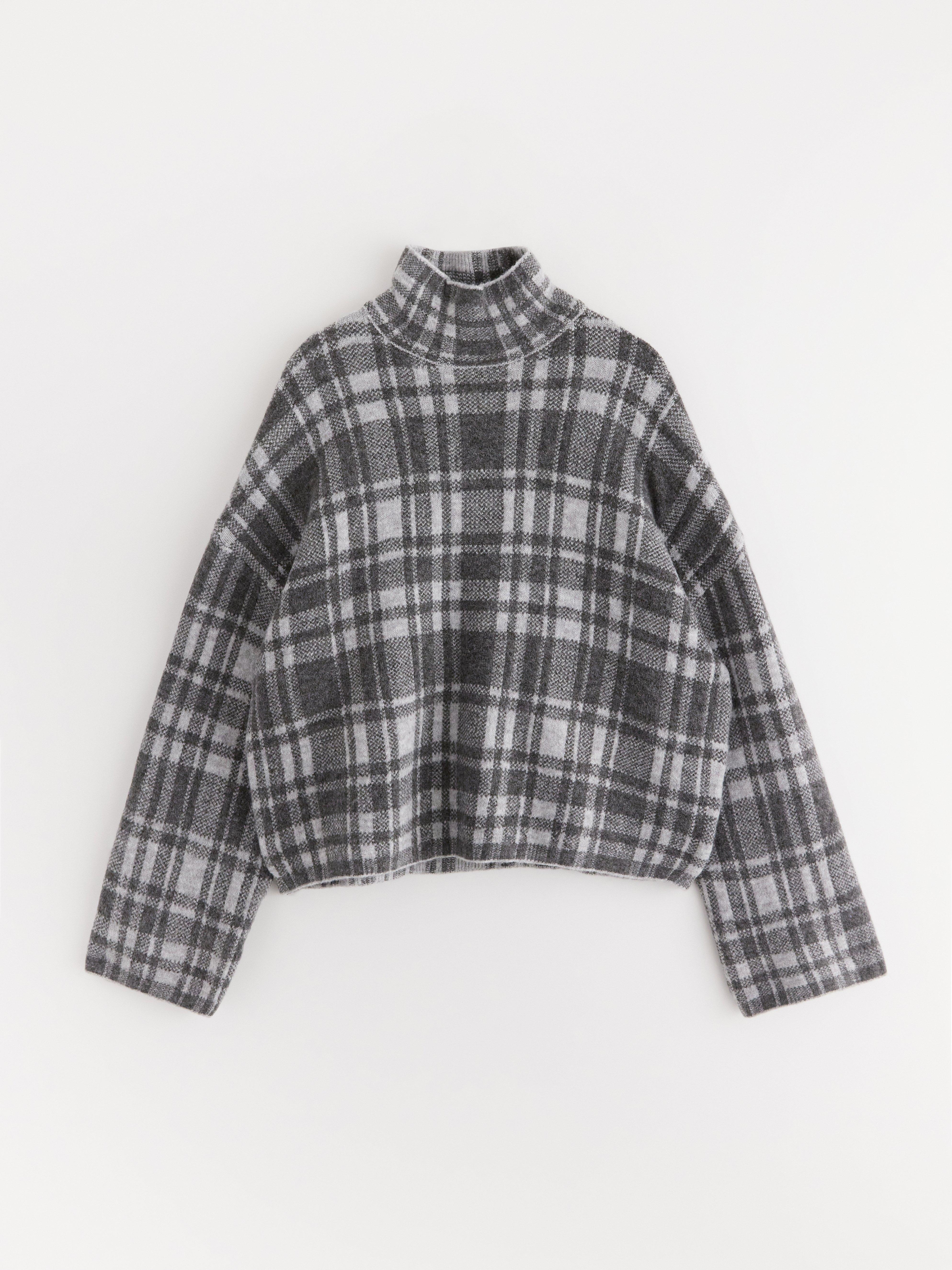 Turtle Neck Sweater - Womens Wear - Grey