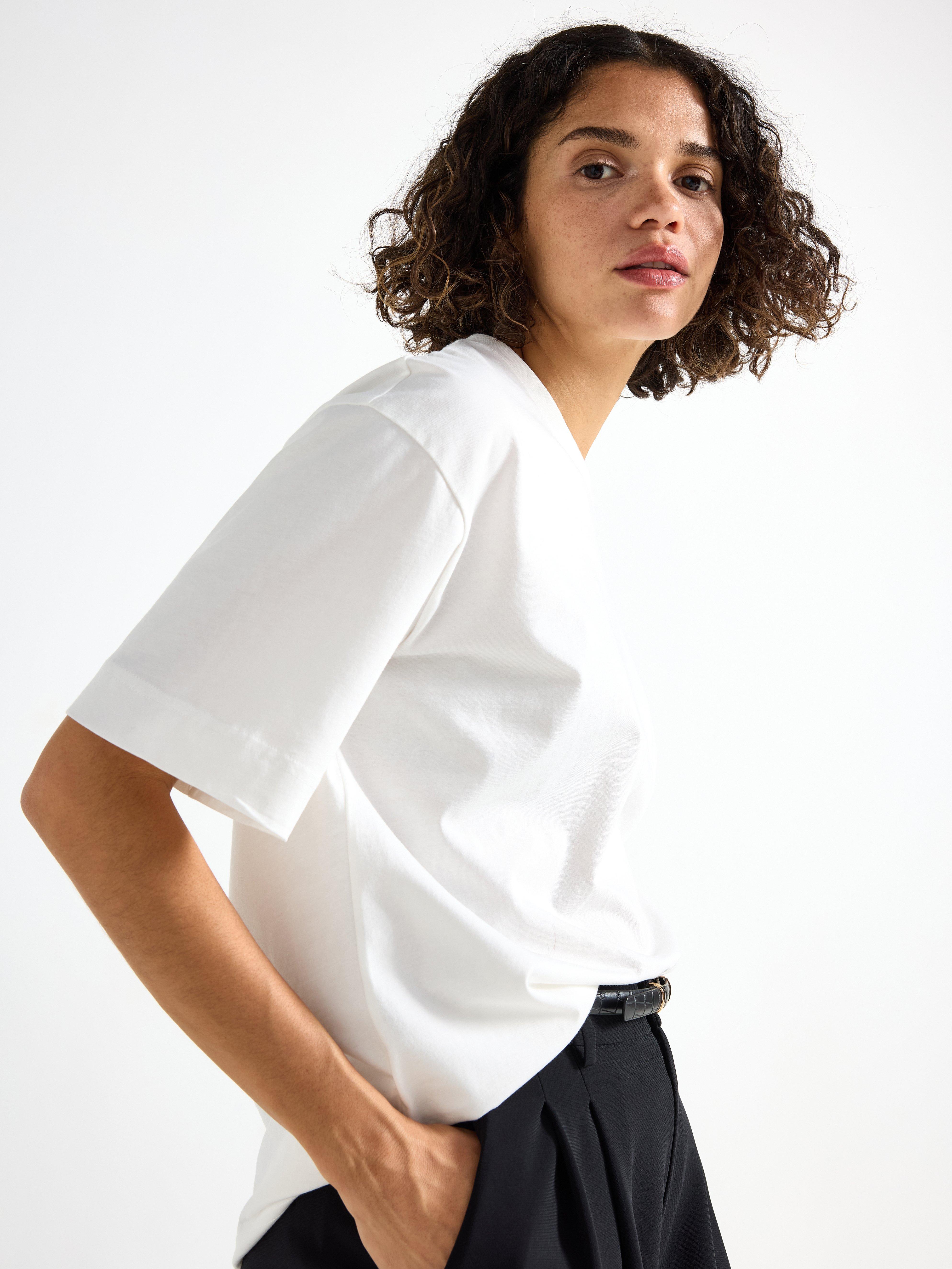 T-shirt - Dame - Hvid