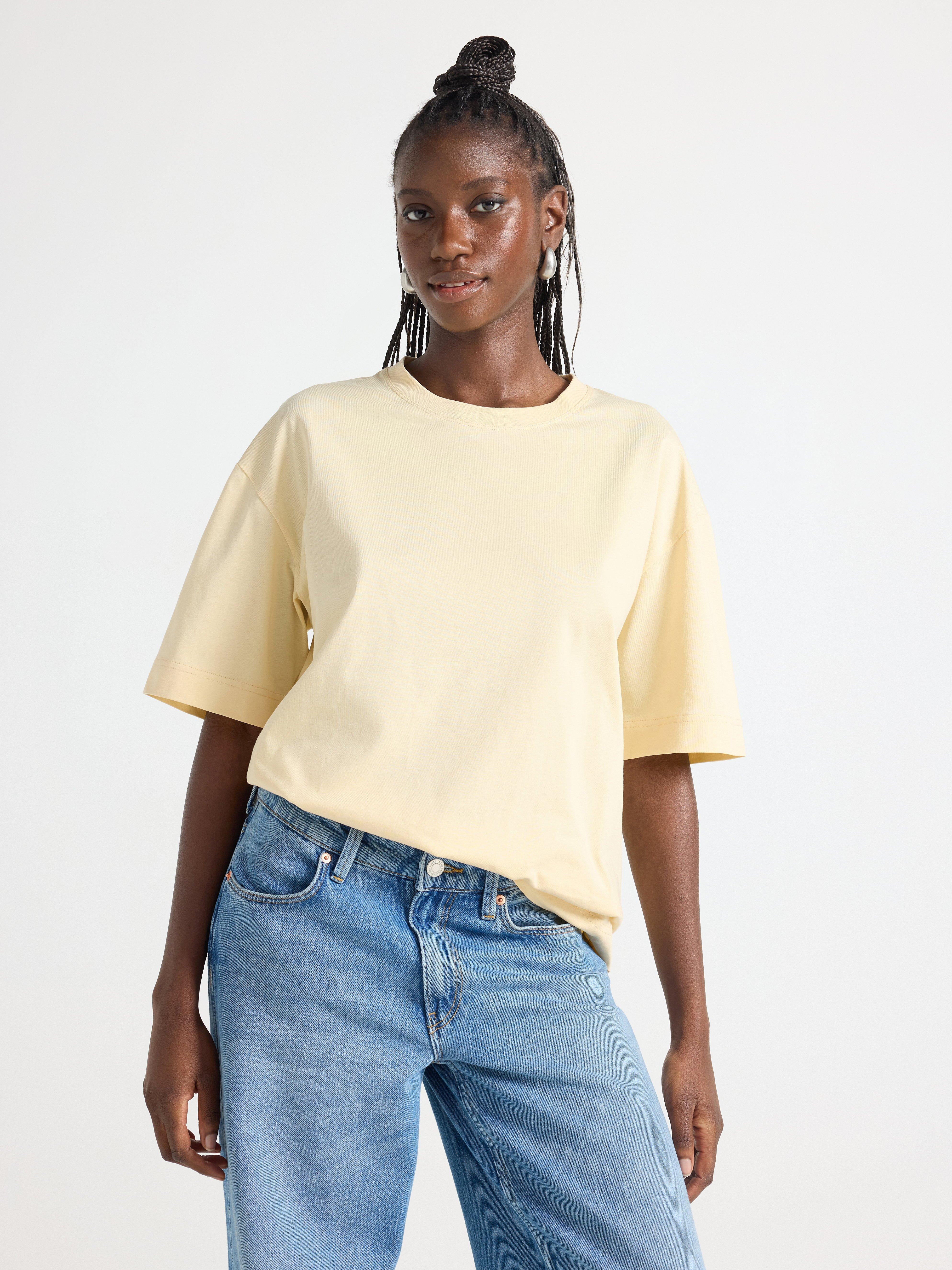 T-paita - Naiset - Keltainen