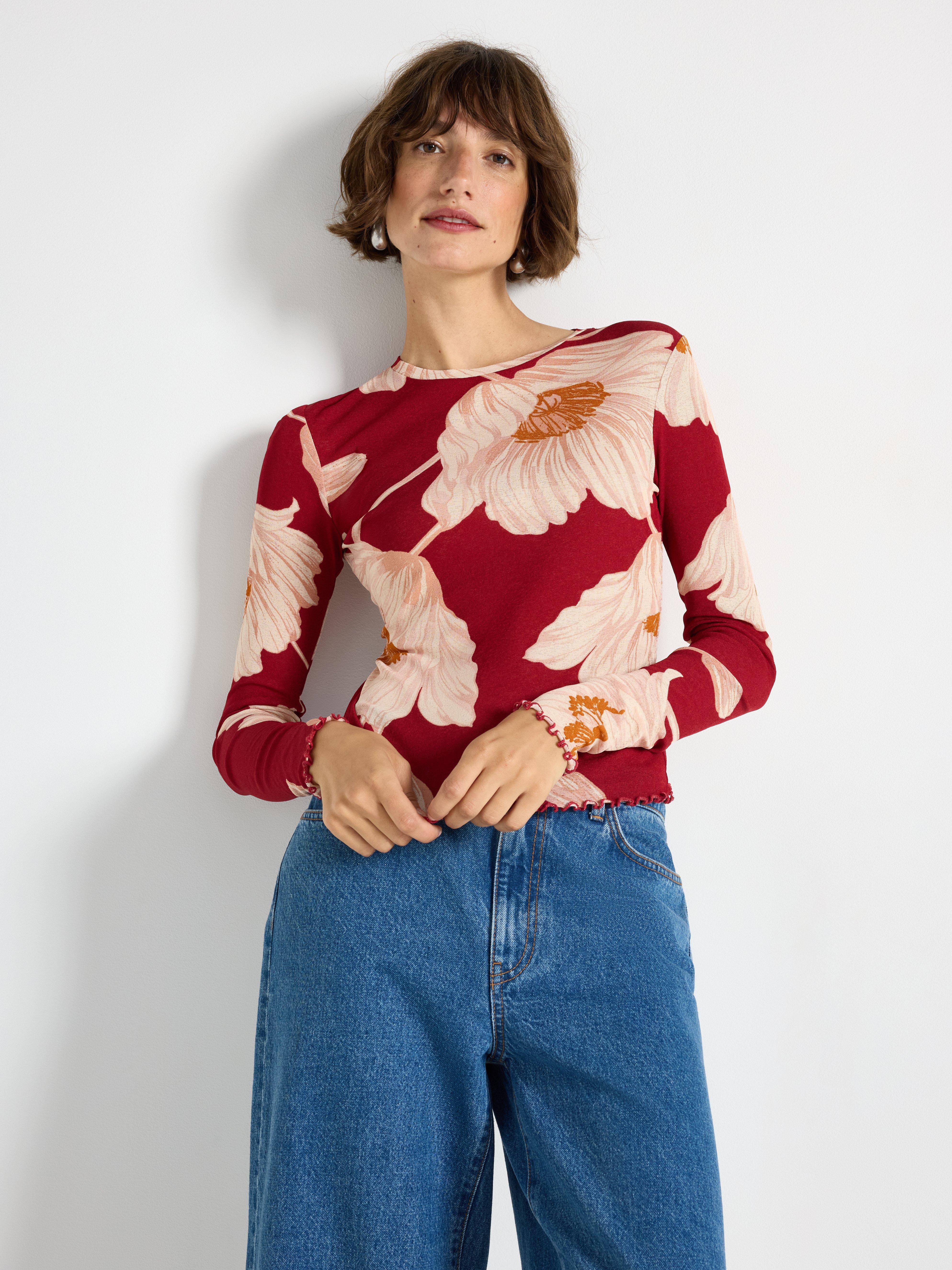 Top - Womens Wear - Red