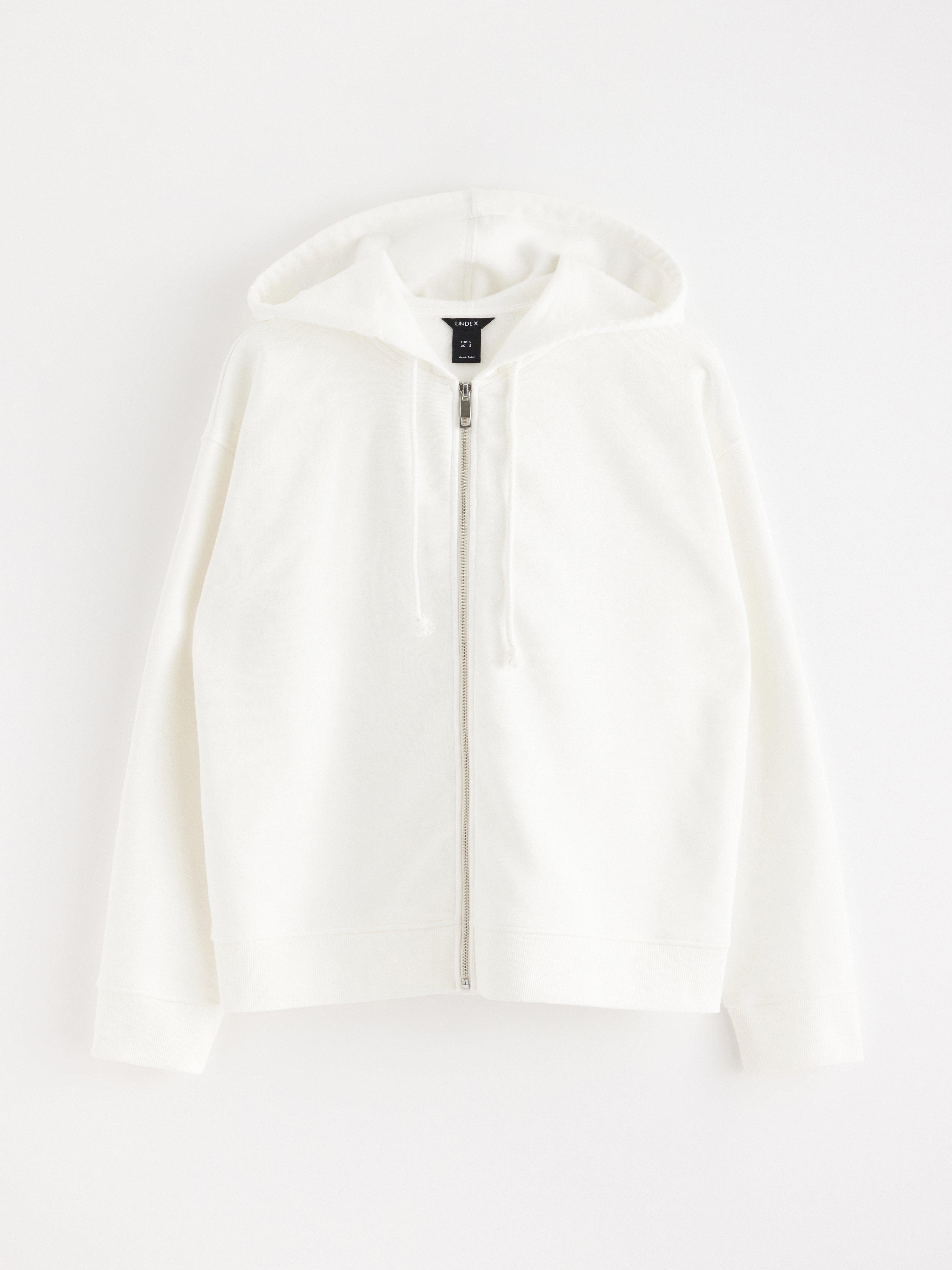 Hooded Sweatshirt - Womens Wear - White