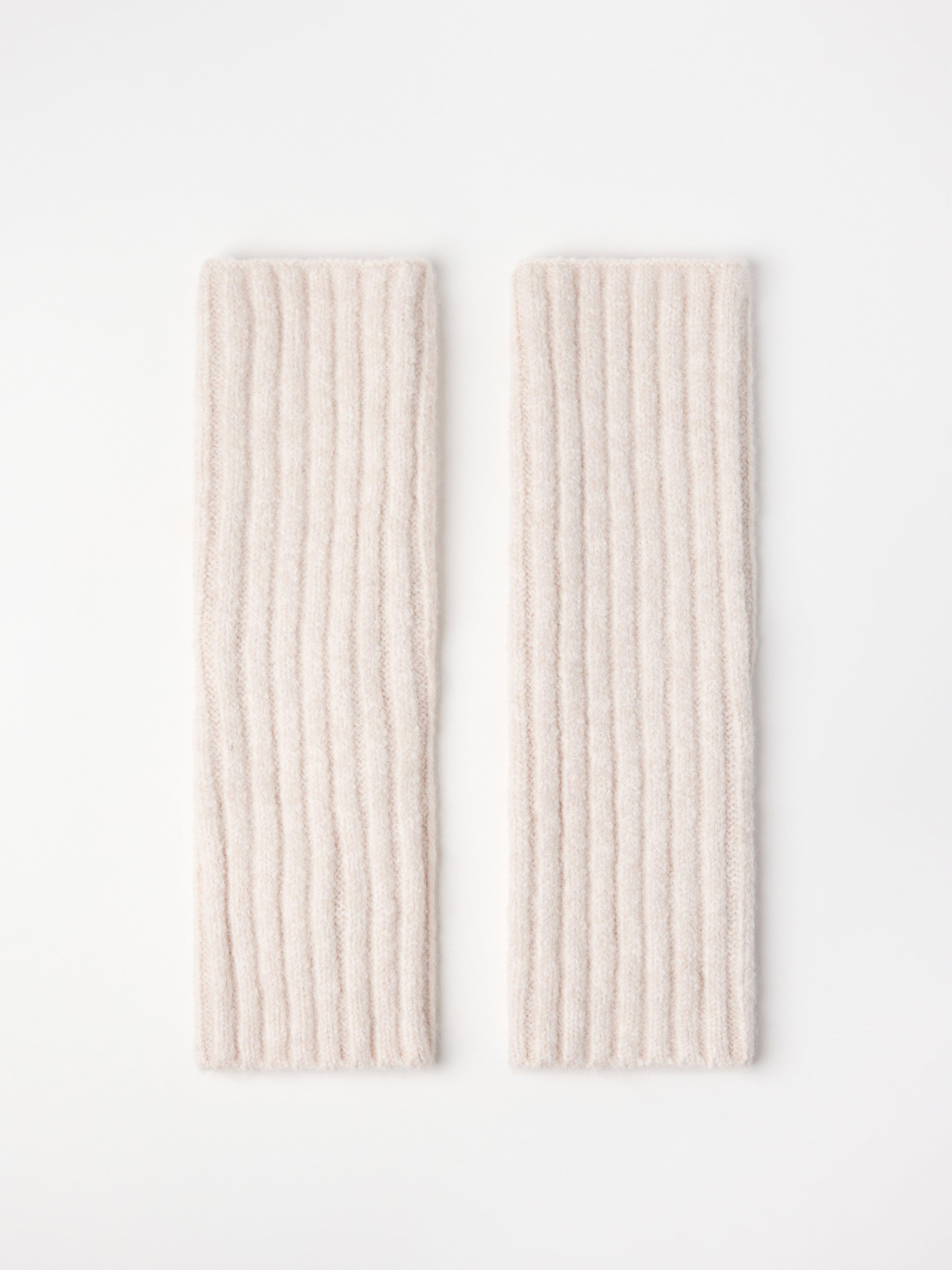 Fingerless Gloves - Womens Wear - Beige