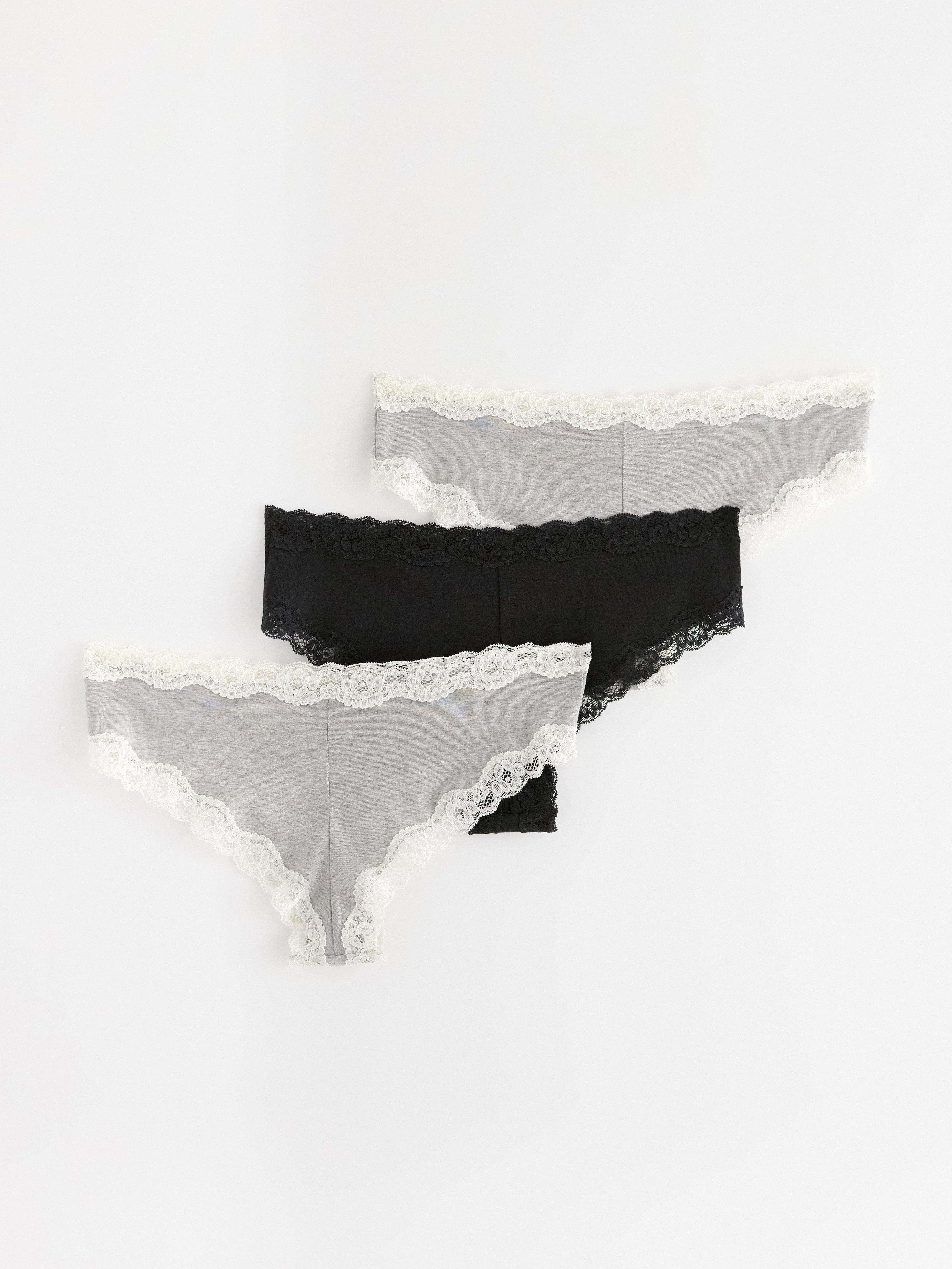 Brazilian Low - Lingerie - Grey