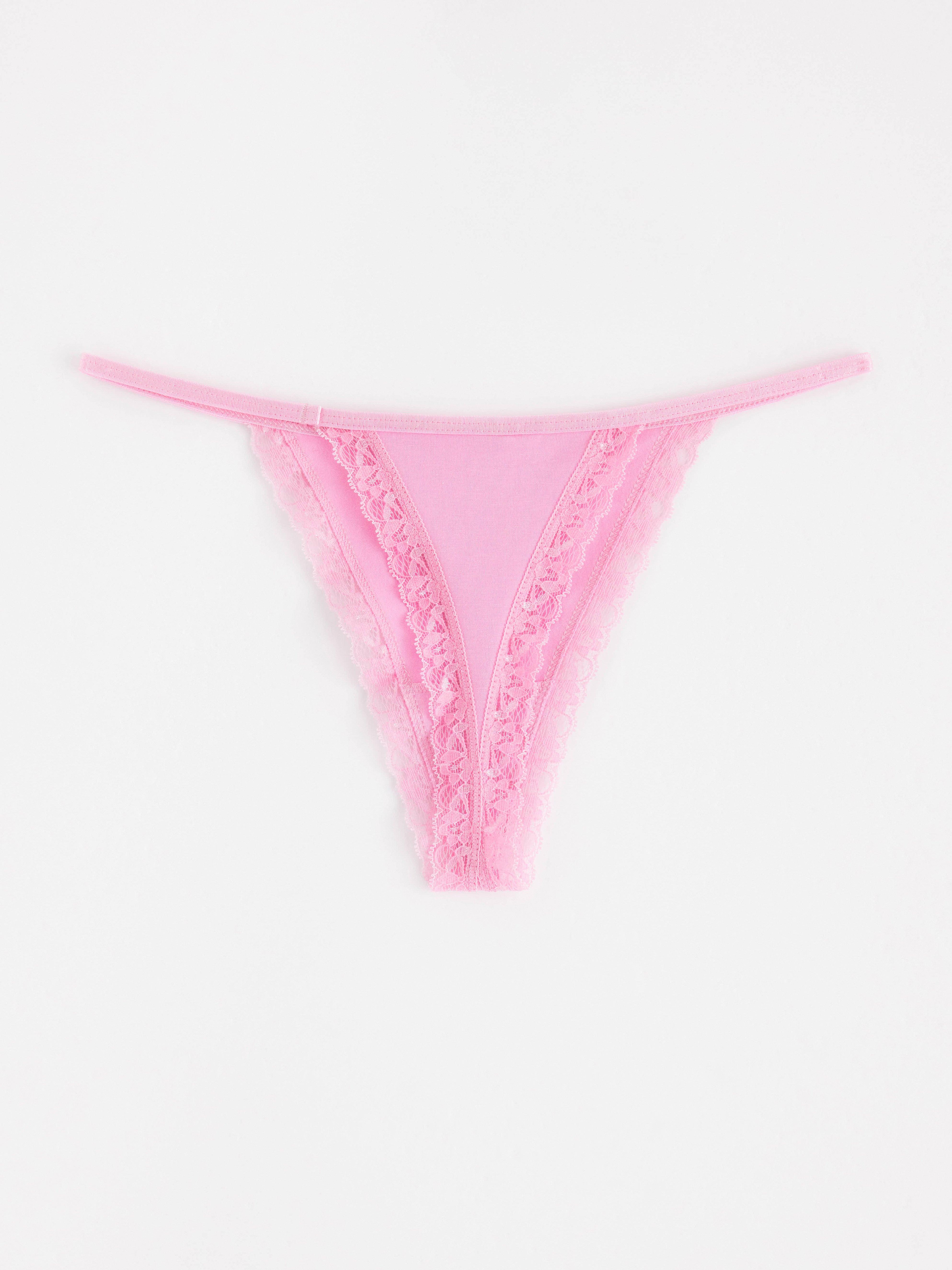 Thong Low - Lingerie - Pink