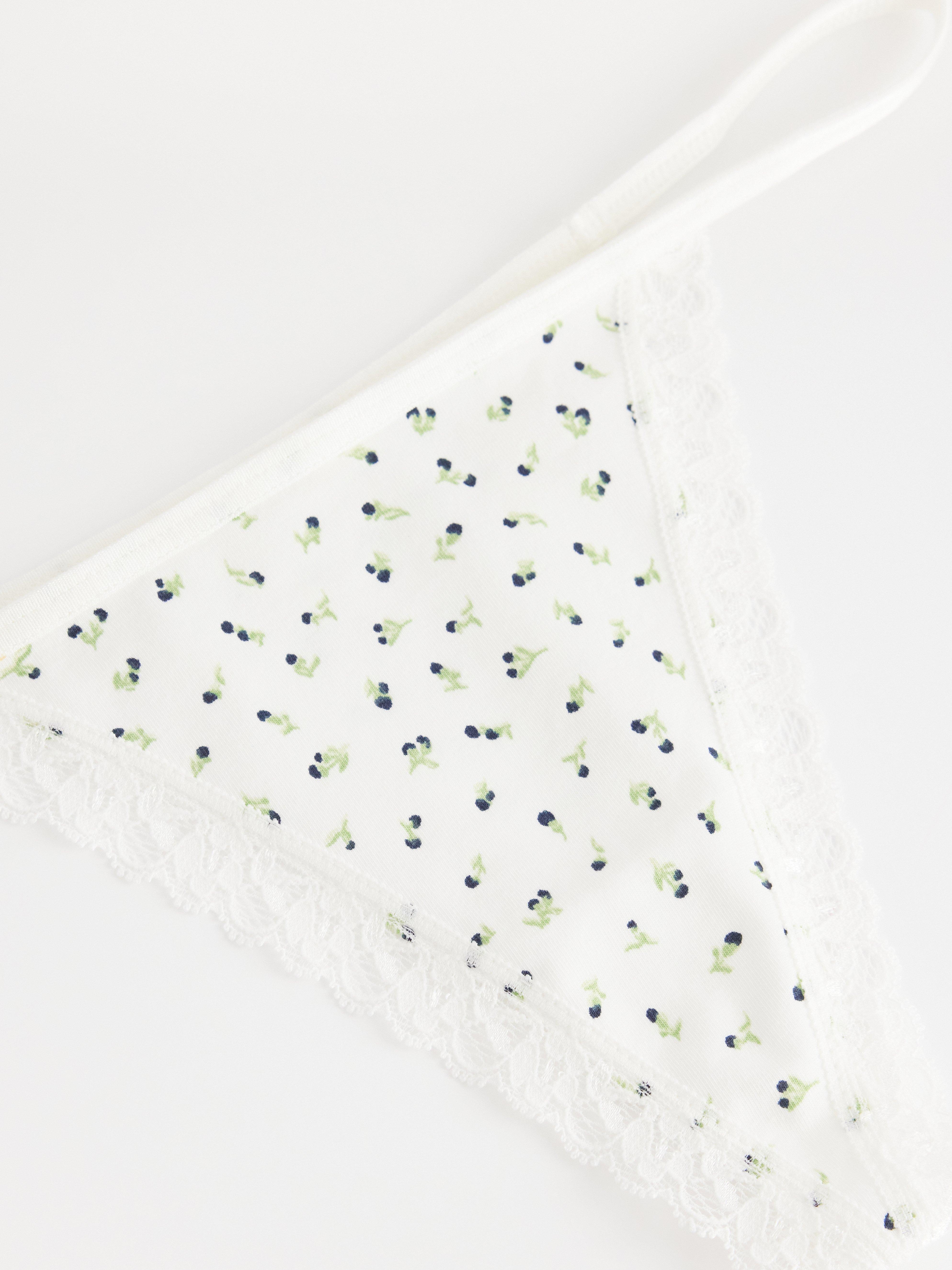 Thong Low - Lingerie - White
