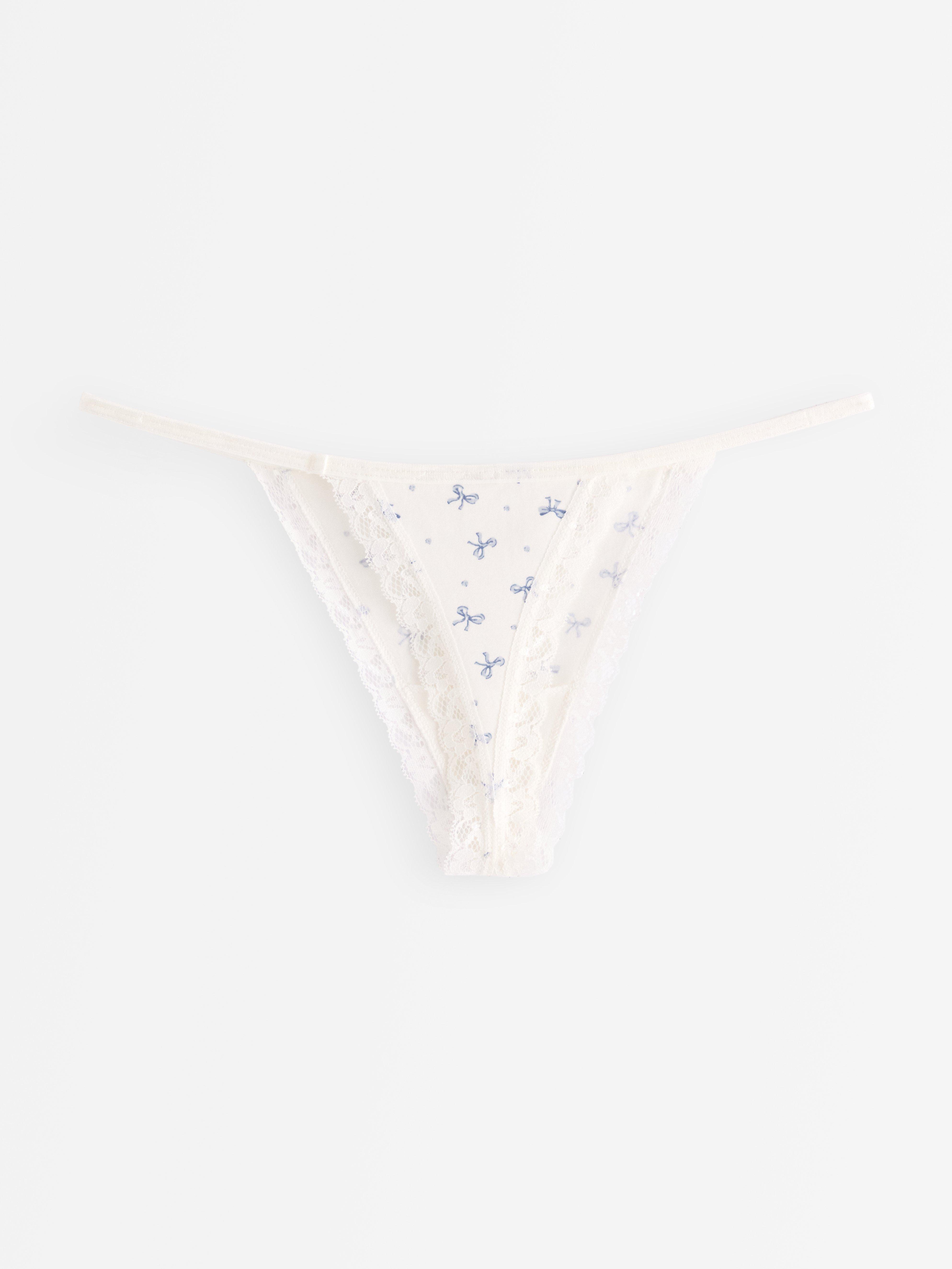Thong Low - Lingerie - White