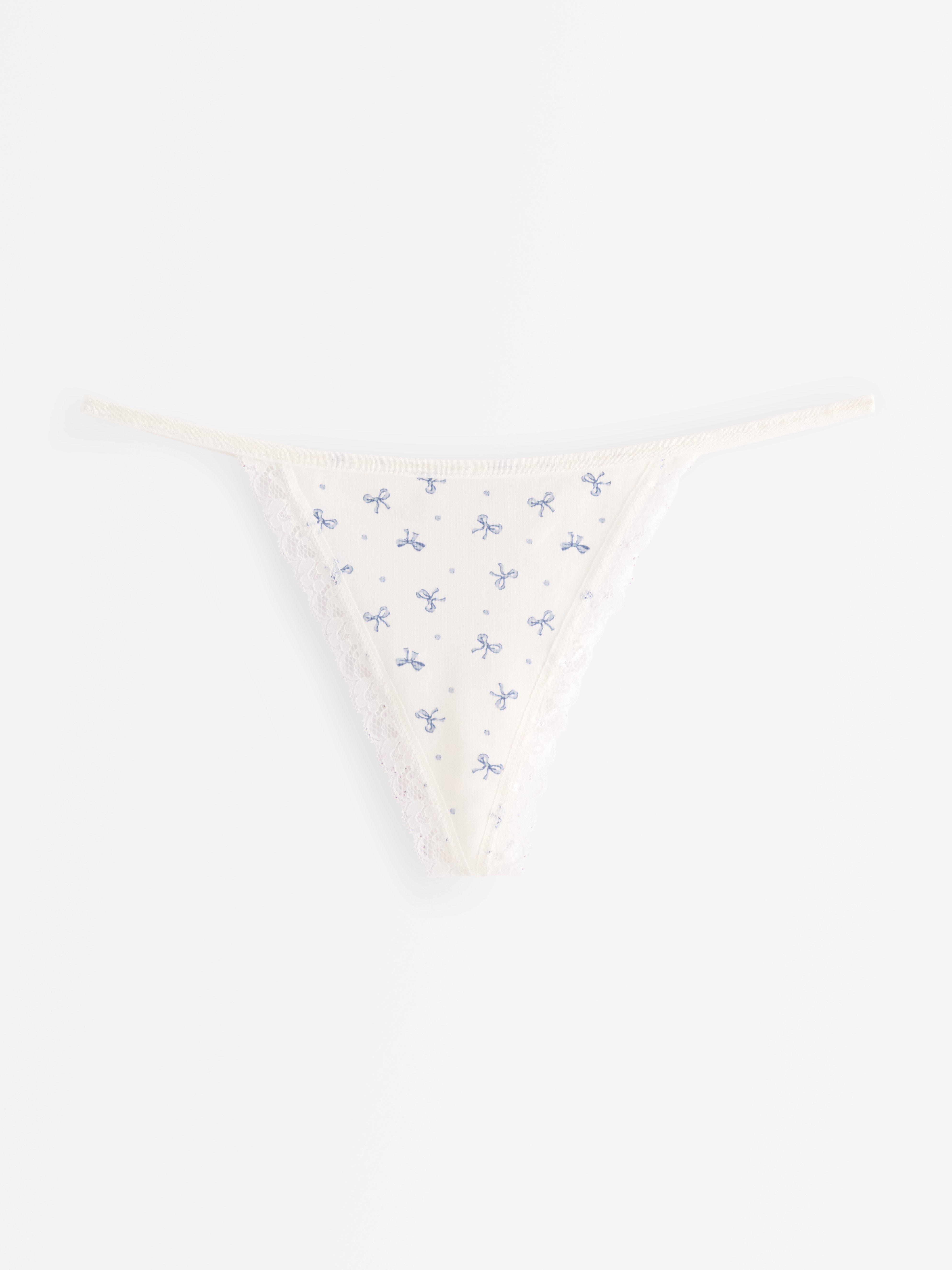 Thong Low - Lingerie - White