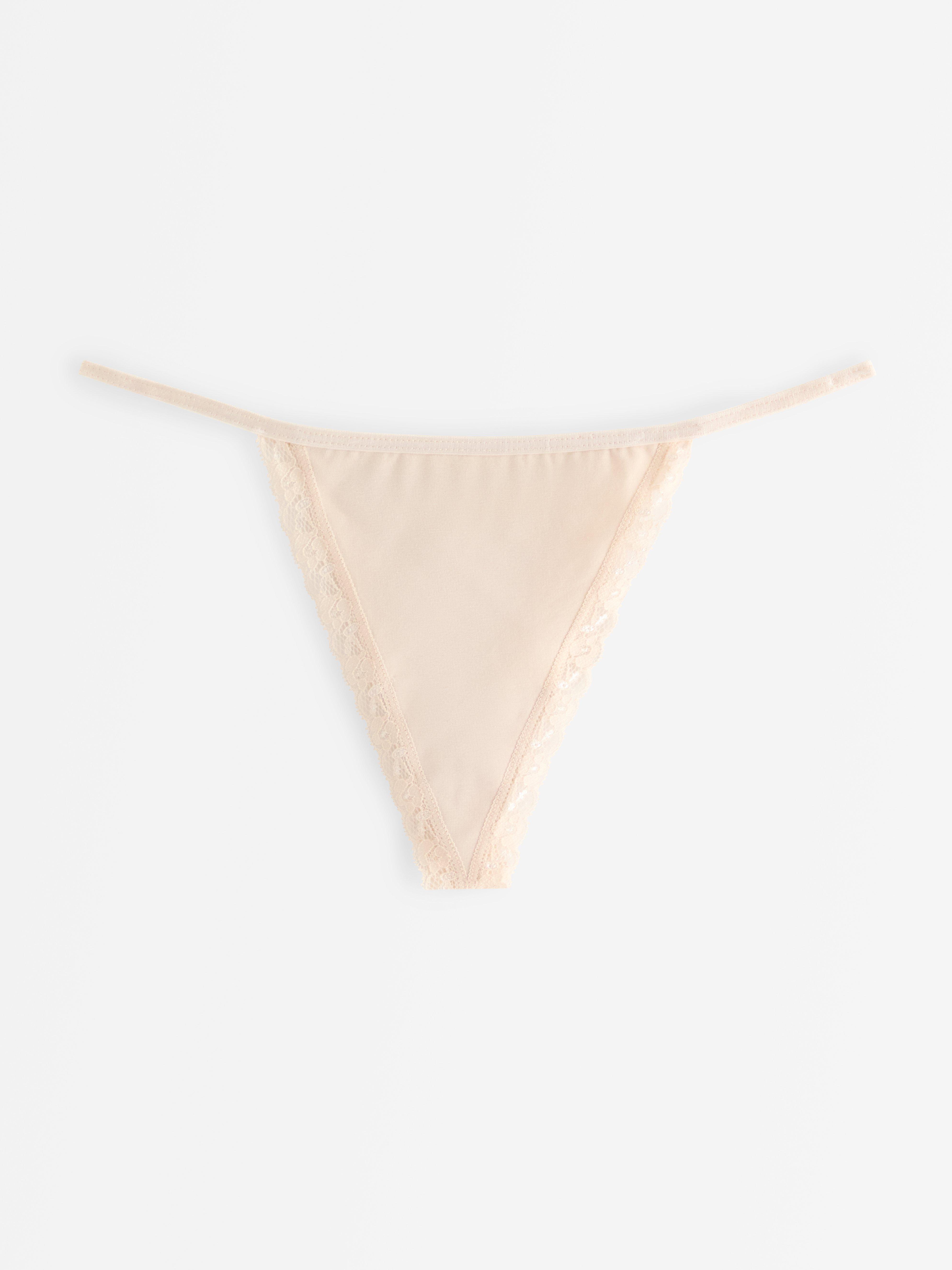 Stringtruse med lavt liv - Undertøy - Beige