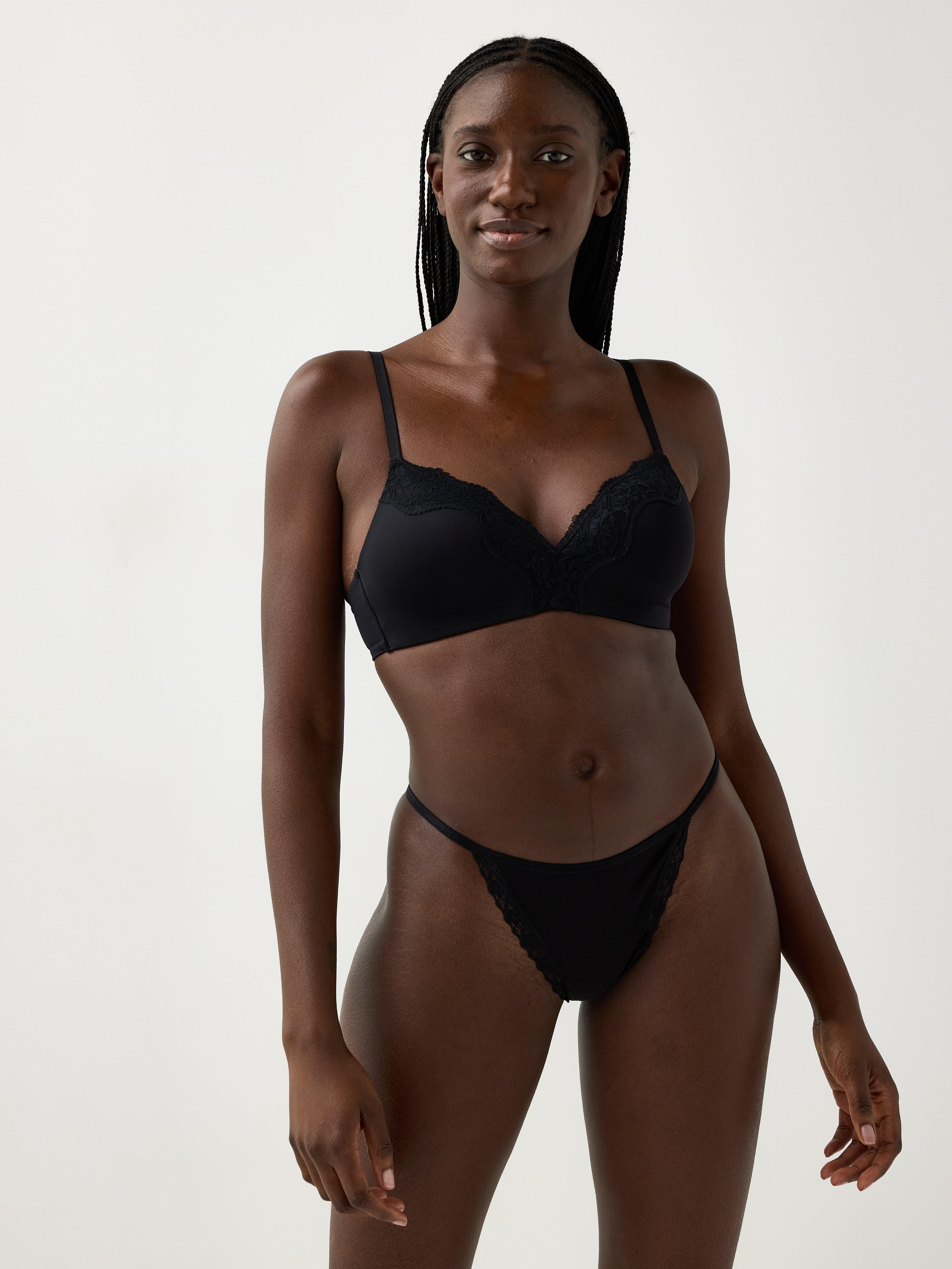 Thong Low - Lingerie - Black